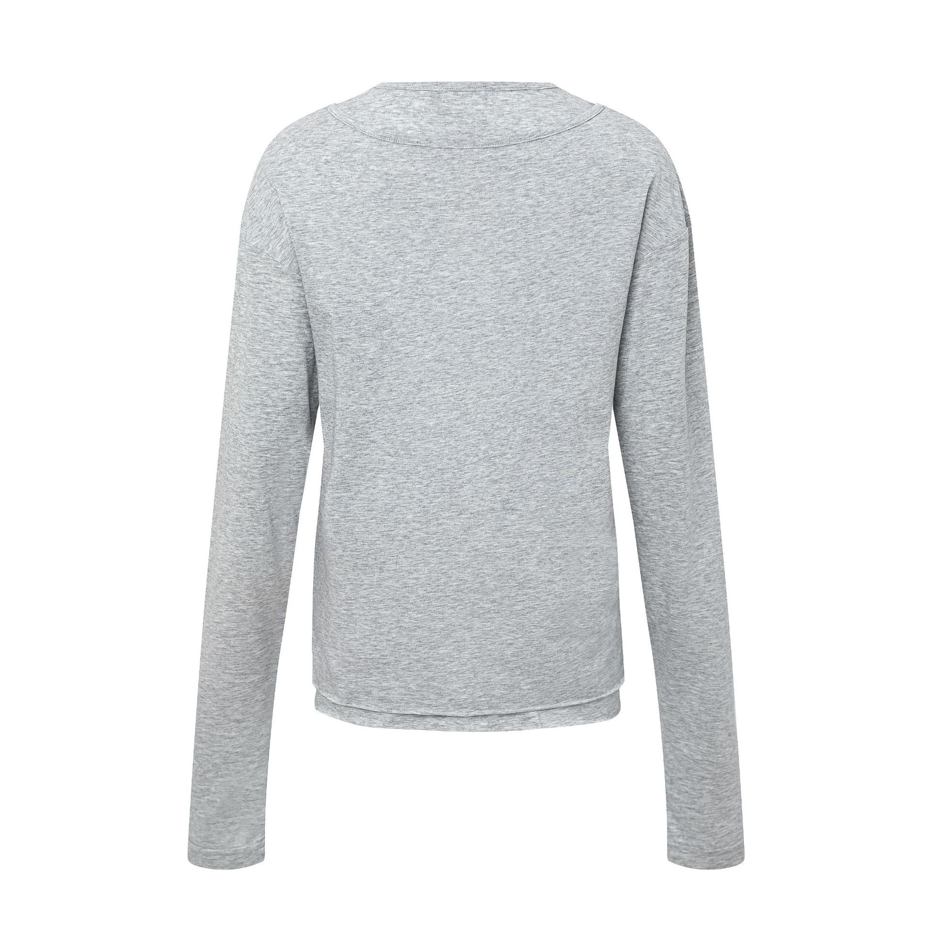 Deconstruction Pleats Long Sleeve T-Shirt