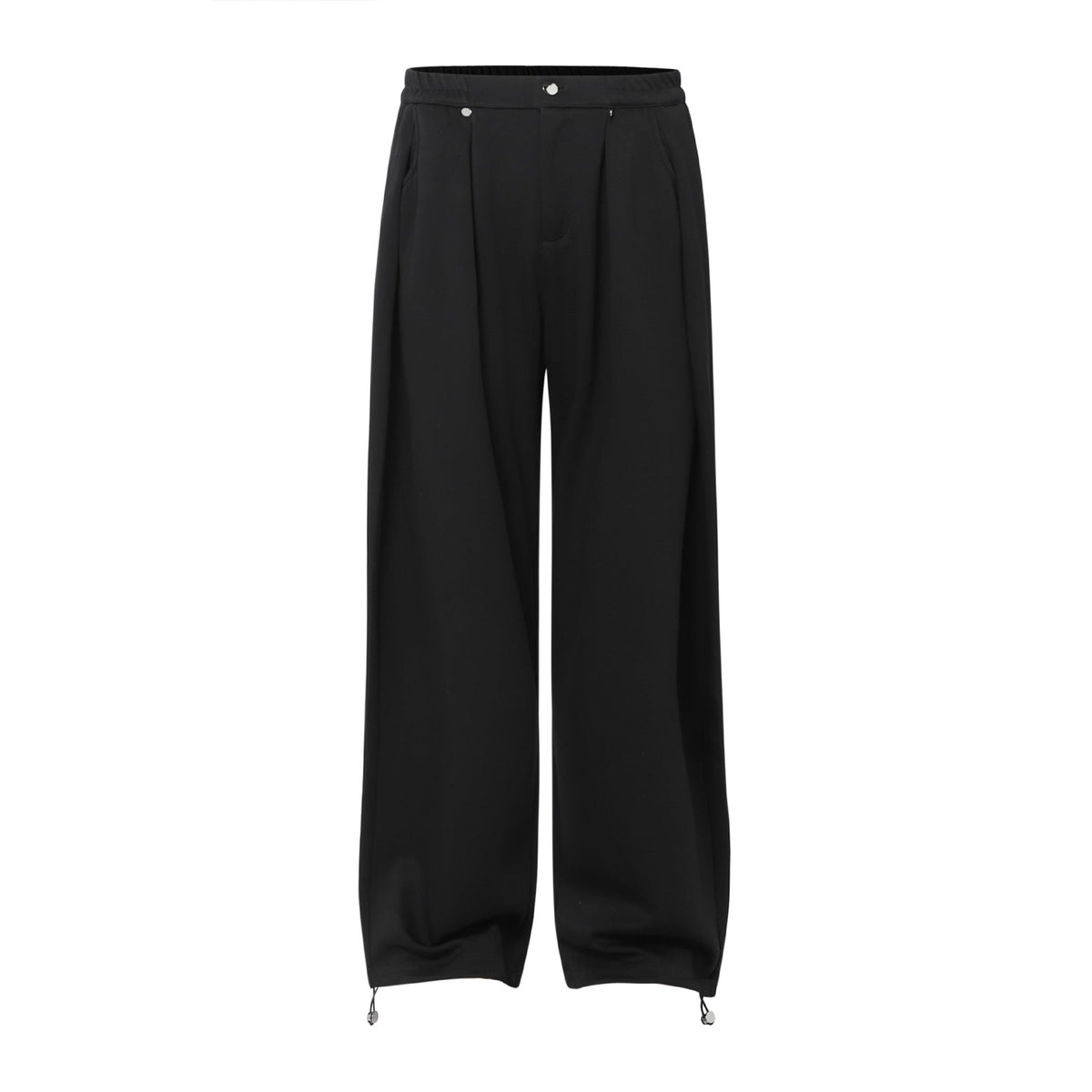 Pleats Draped Straight Sweatpants