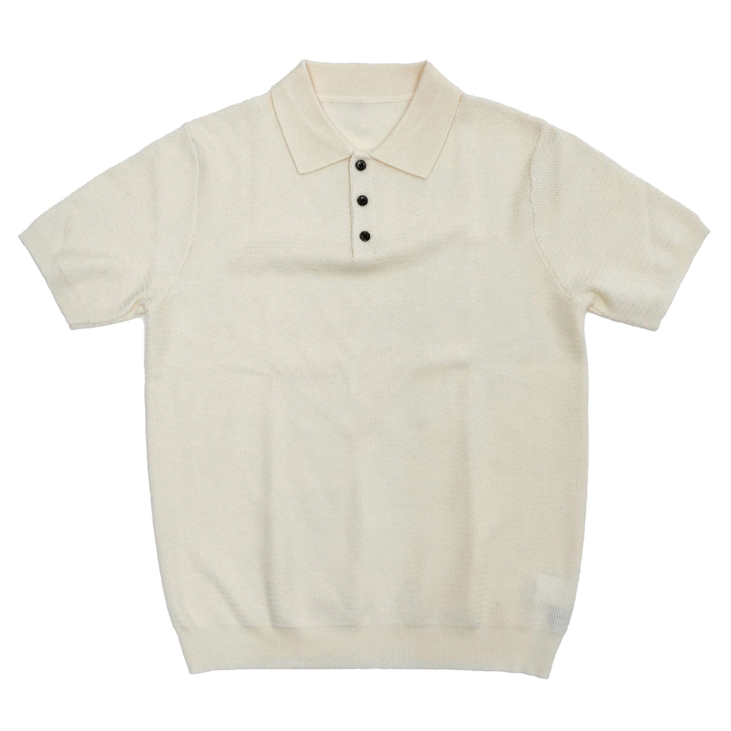 Blend Texture Polo Knit Polo Shirt