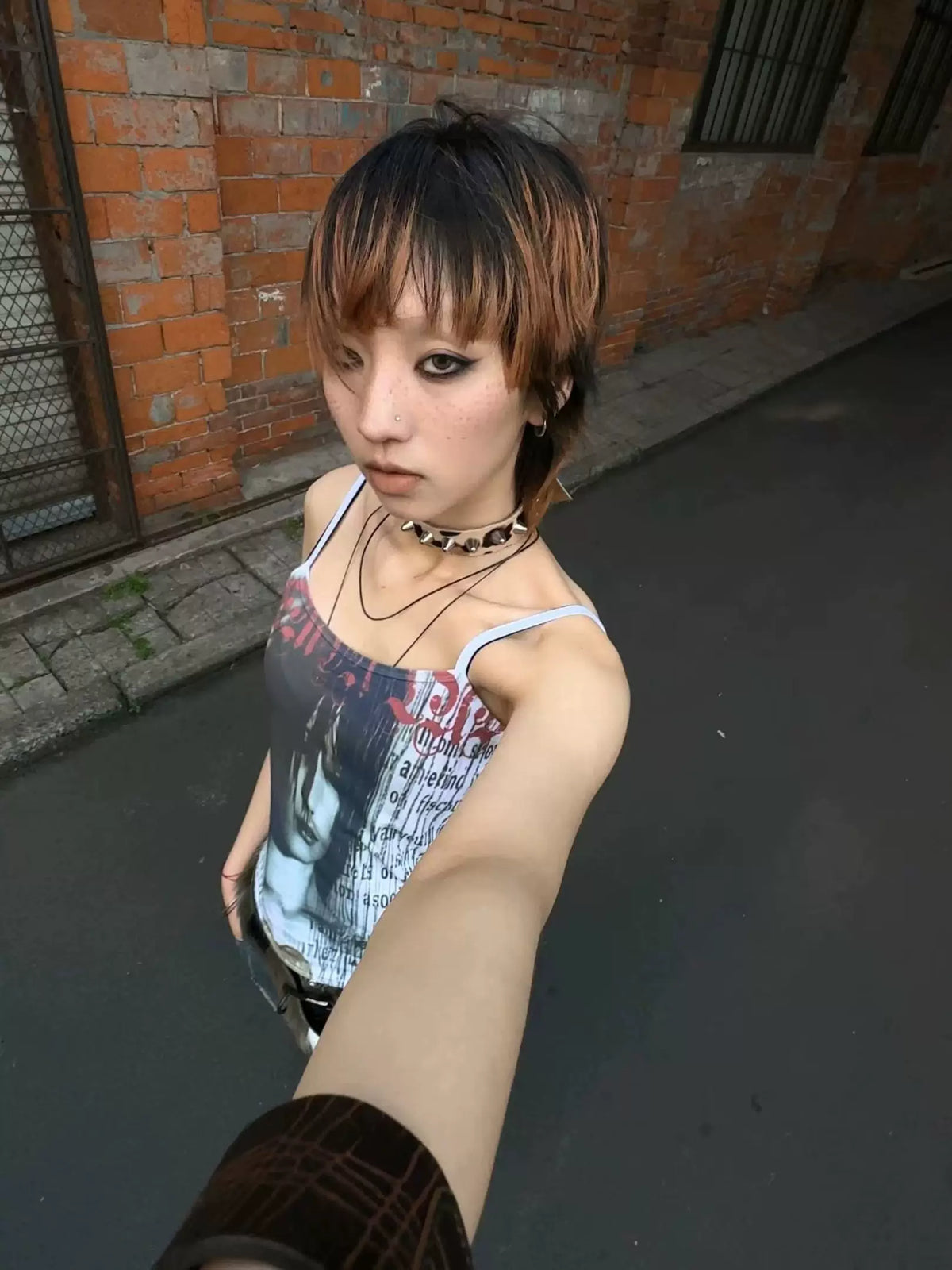 Graffiti Girl Print Camisole