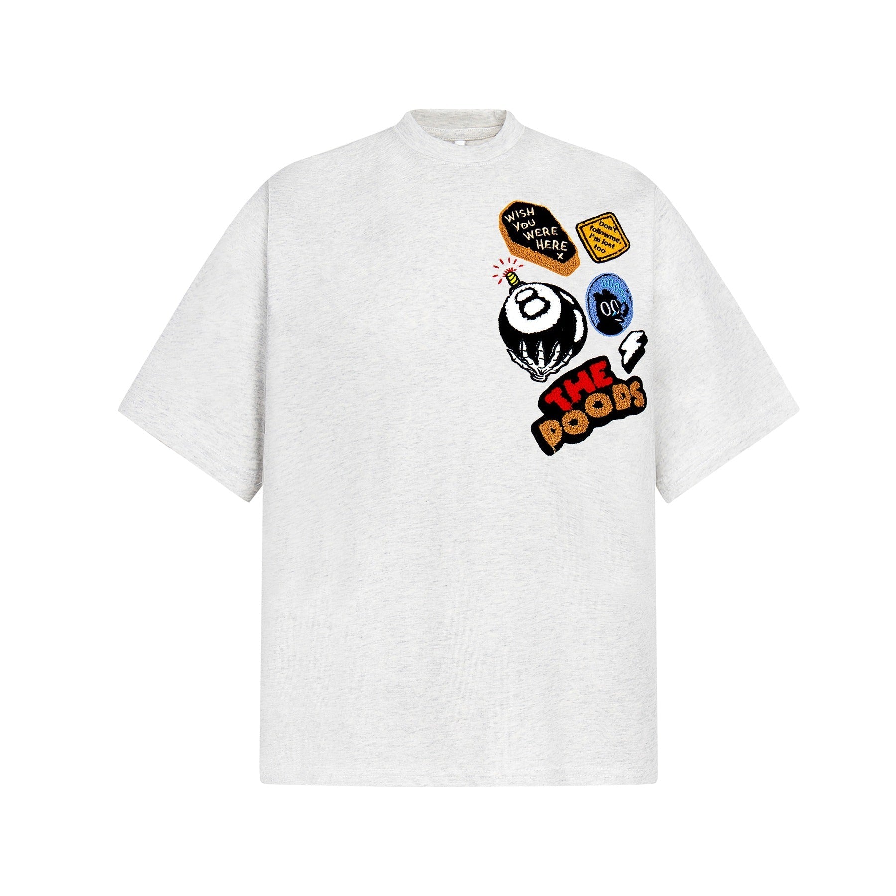 Heavyweight 8 Ball Graphic Oversize Short Sleeve T-Shirt