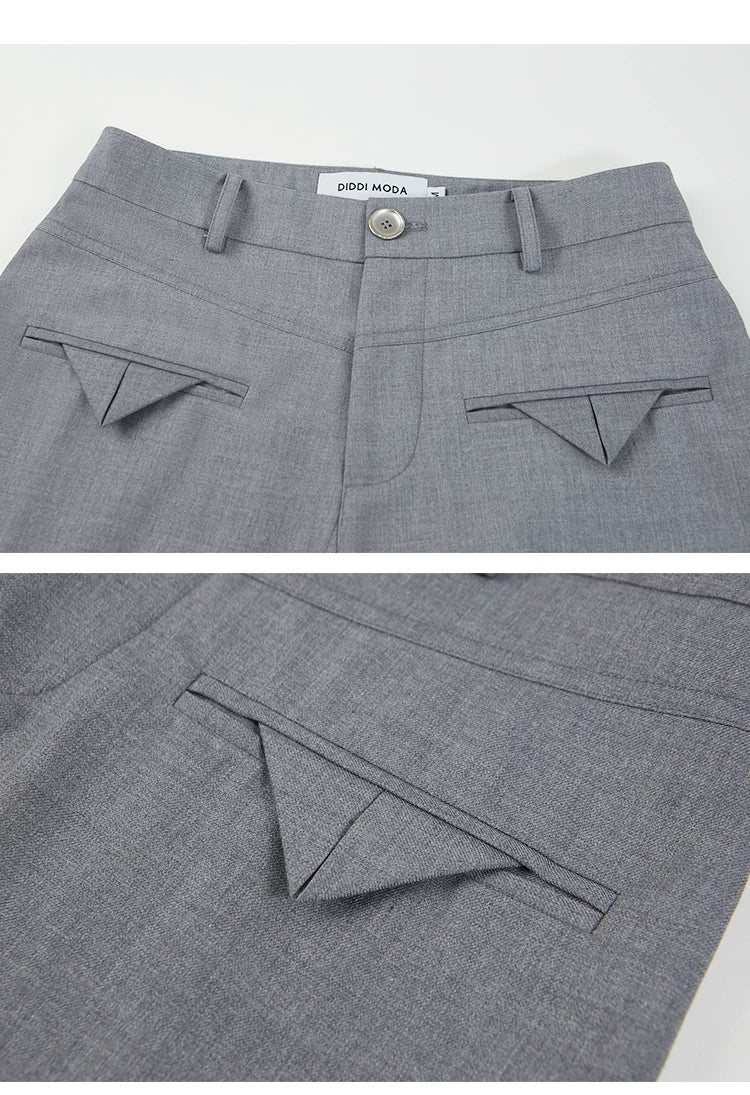 Wide Leg Floor Dropping Trousers