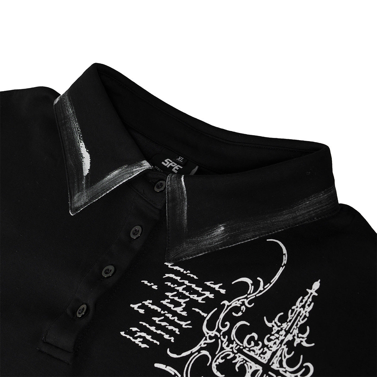 Thorn Graphic Washed Short Sleeve Polo Shirt