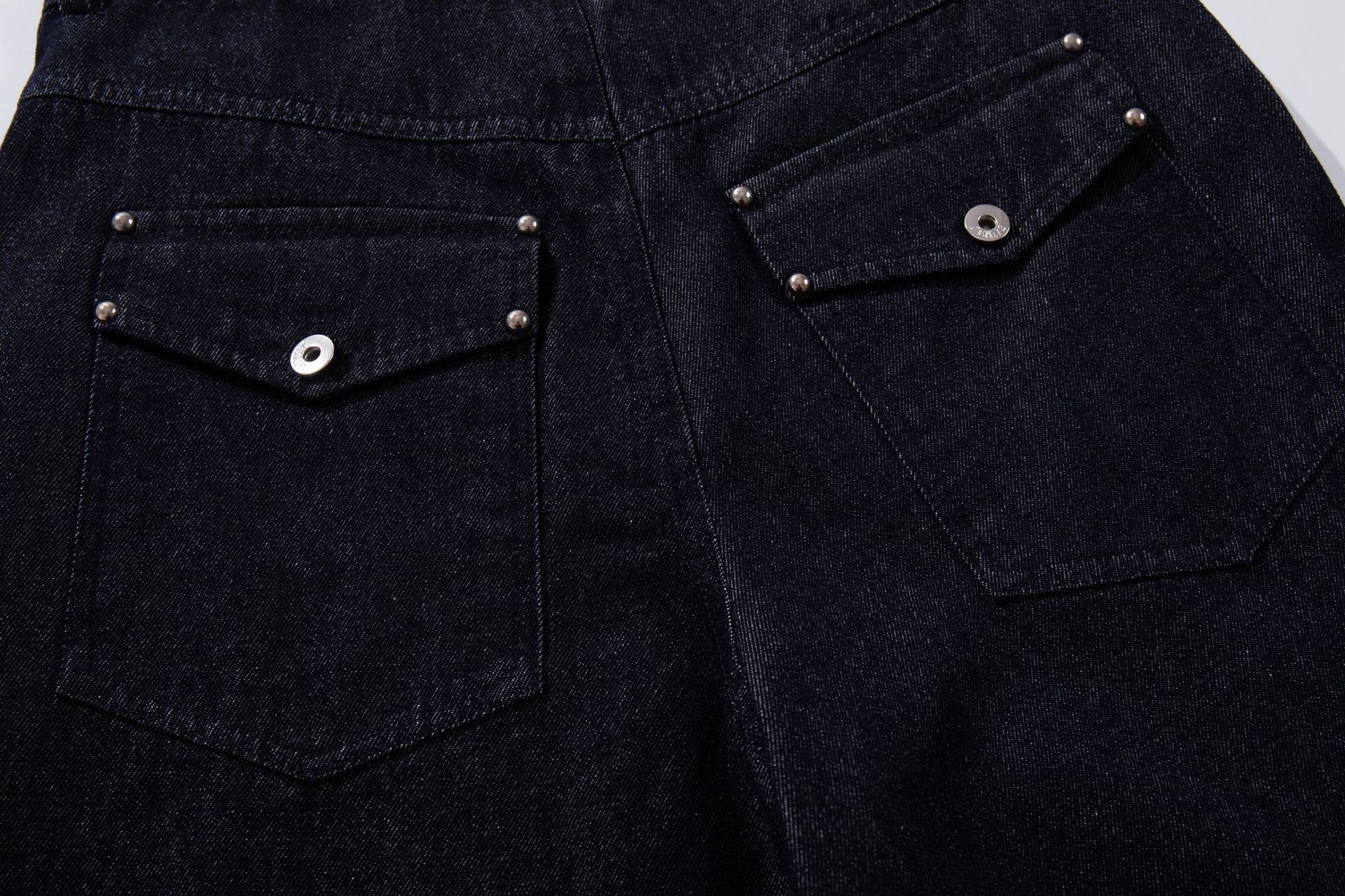 Raw Denim Deconstruction Wide Leg Denim Jeans