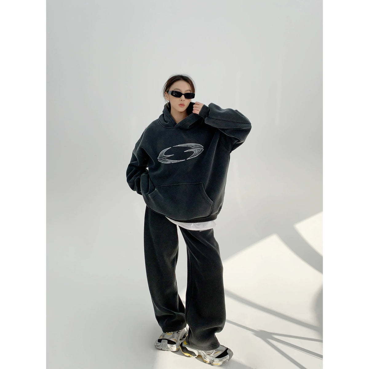 Thick Heavyweight Print Hoodie & Pants Set