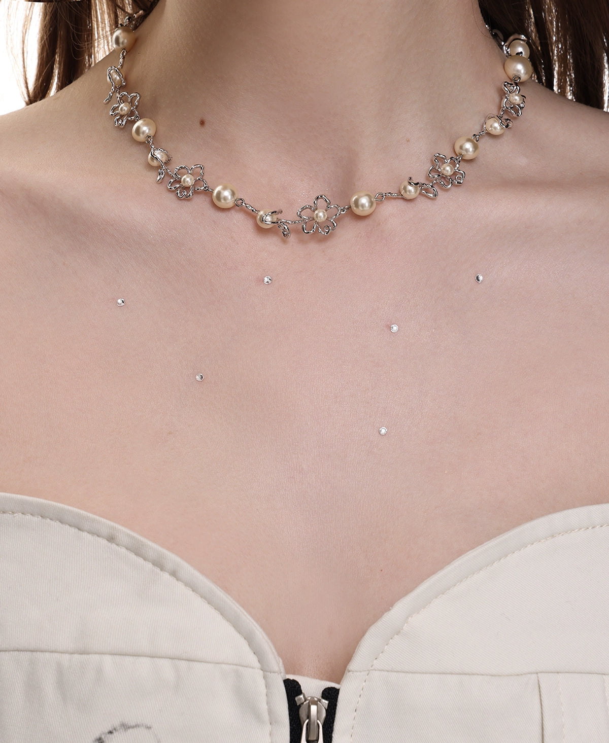 Collier de perles Graffiti Line Sense Floret