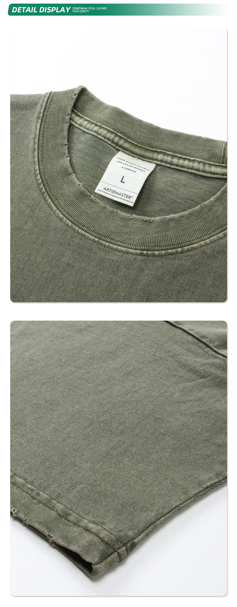 Washed Dyed Oversize Damage Short-sleeve T-shirt & Short Sweatpants Setup