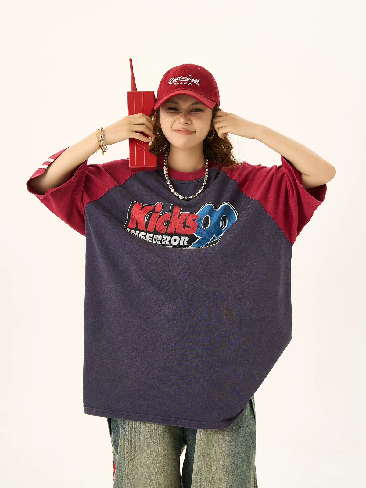 Side Stripe Oversize Short Sleeve T-Shirt