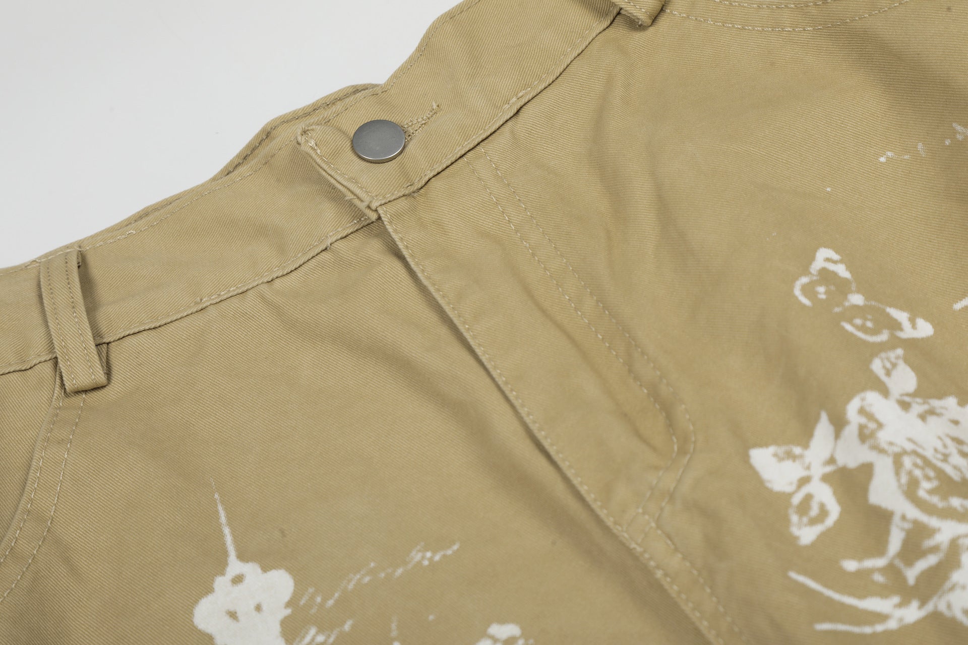 Washed Wide Leg Cargo Jort