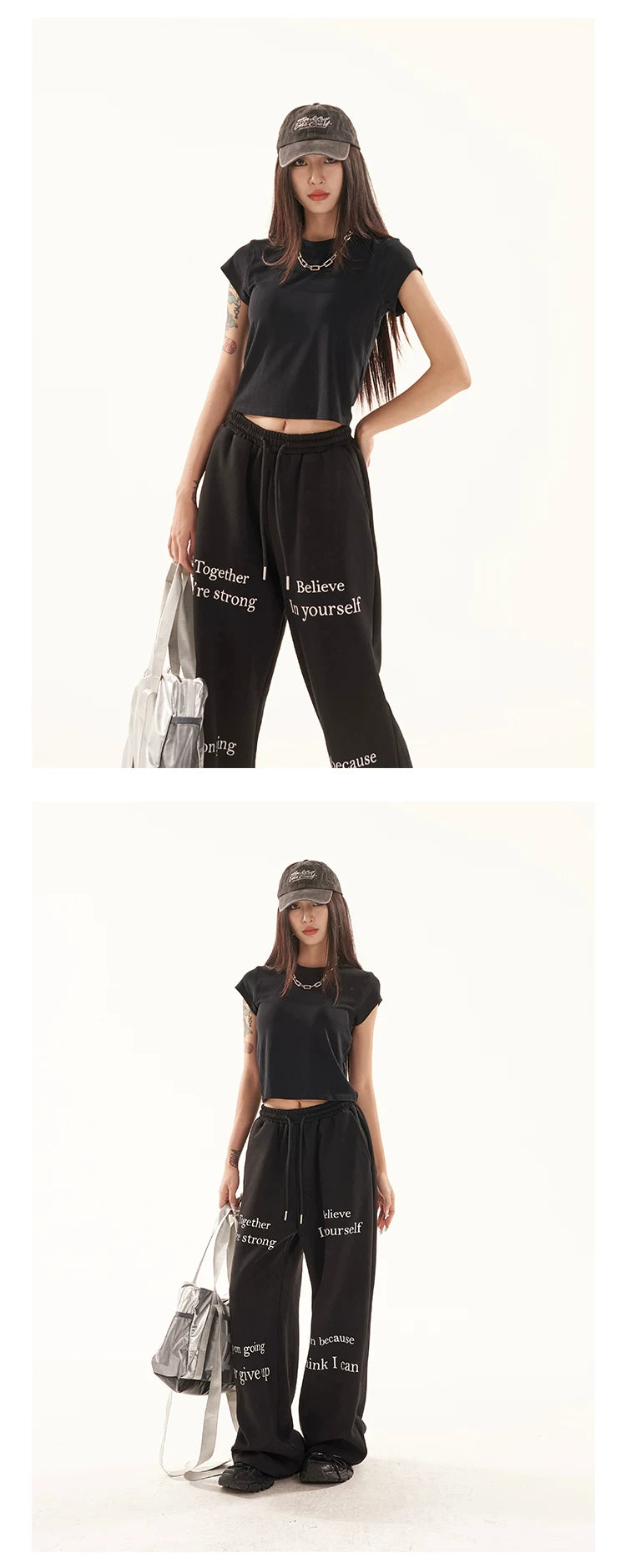 Cropped Round Neck Short Sleeve T-Shirt
