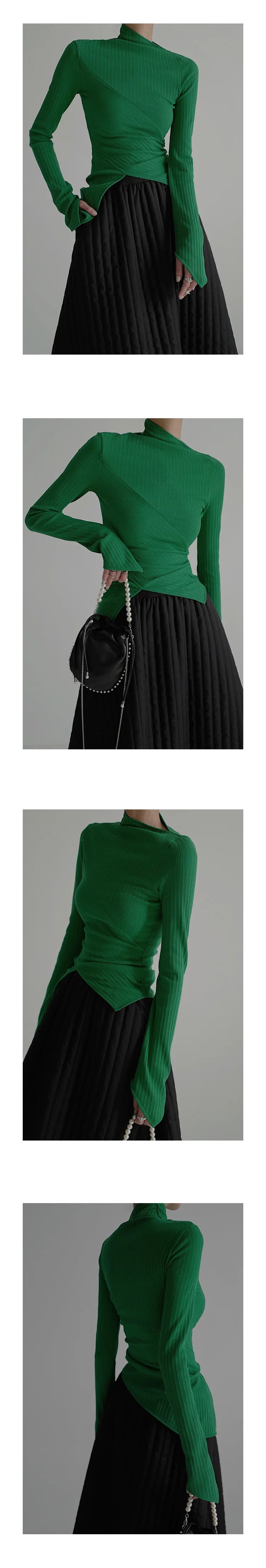 Pull en tricot à motif croisé