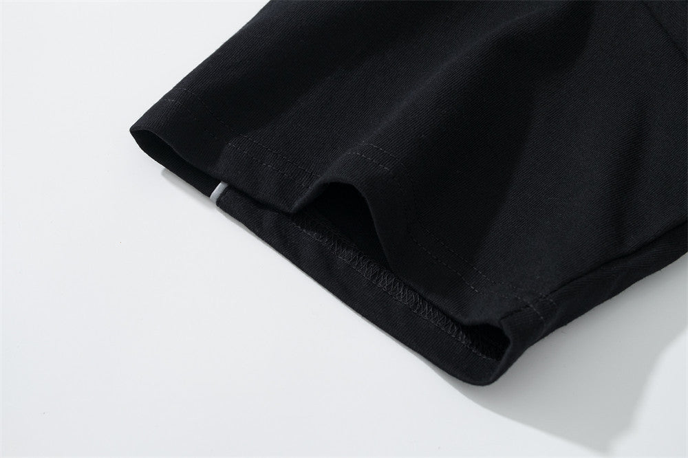 Letter bedrukte korte mouwen sportieve T-shirt