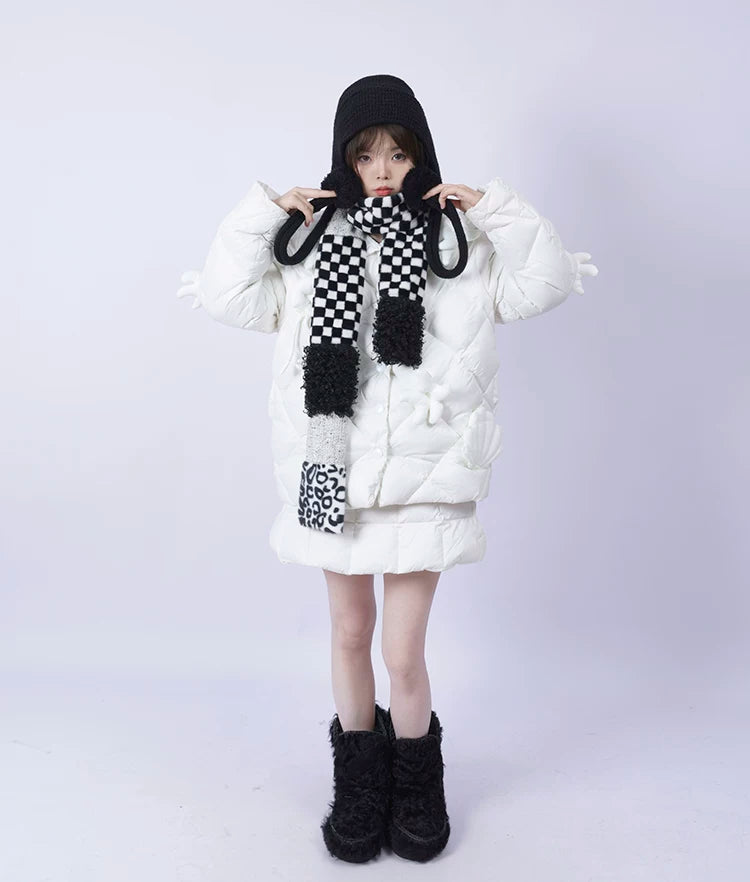 Patchwork Fake Fur Scarf