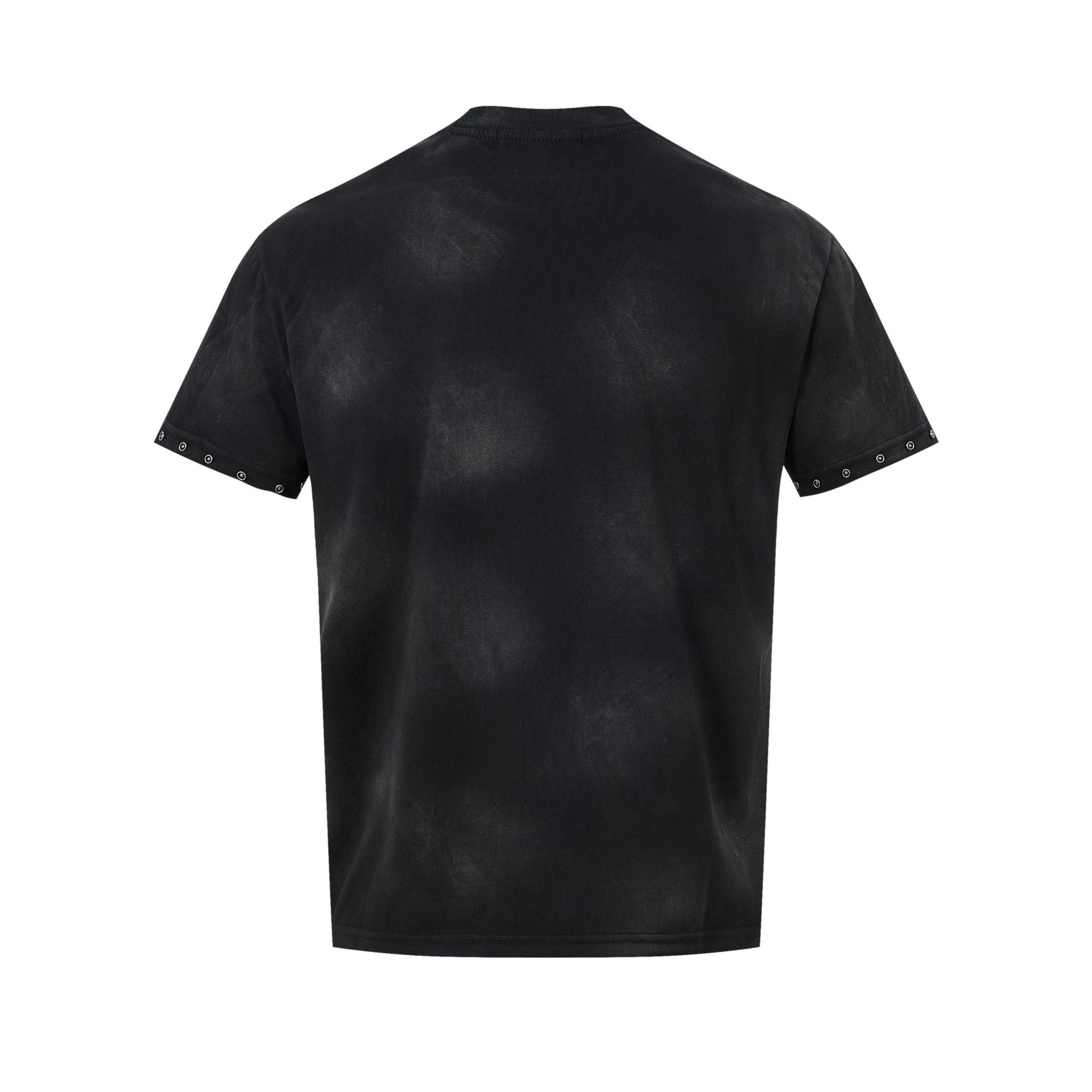 Washed Spray Paint Short Sleeve T-Shirt