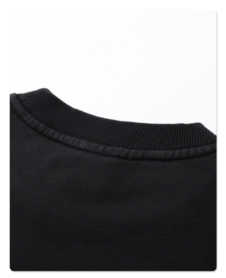 Washed Round Neck Sweatshirt