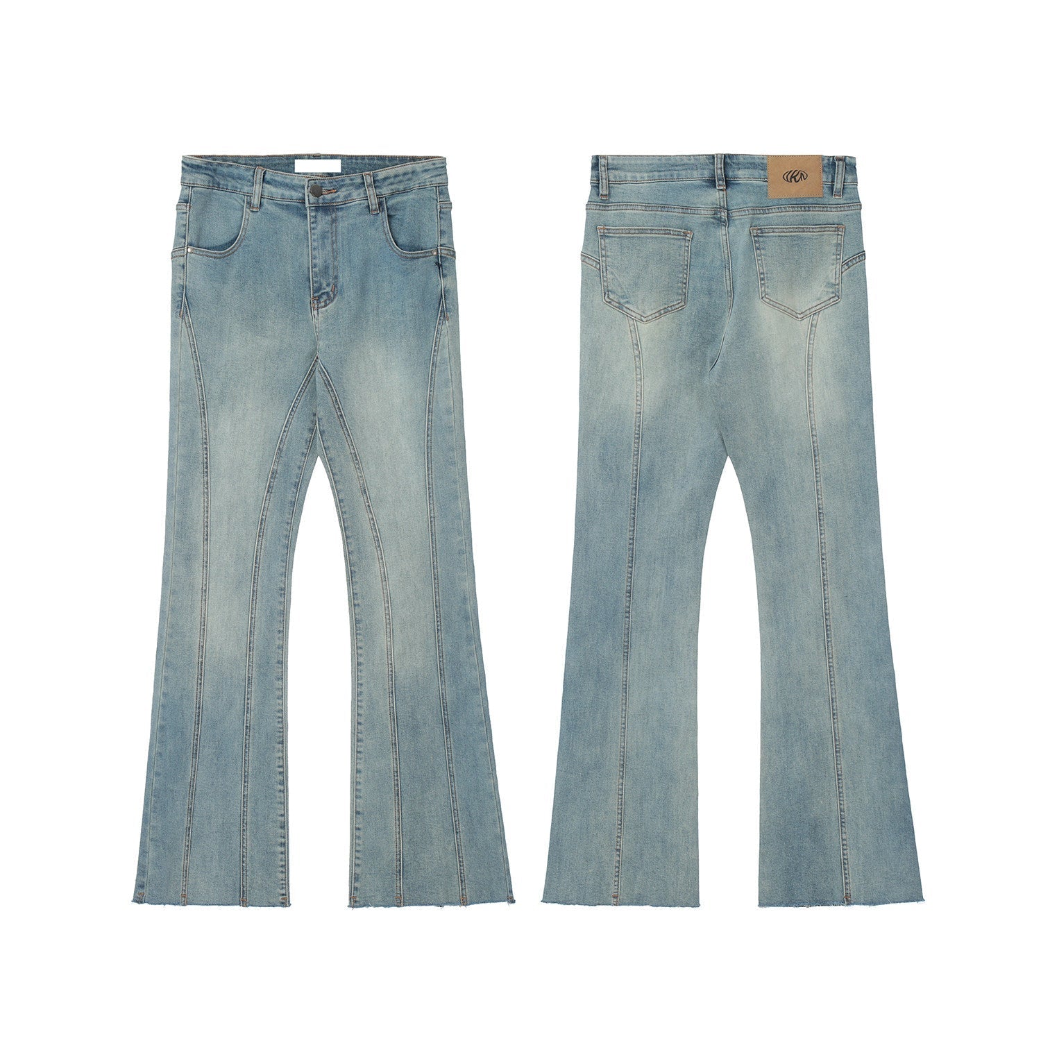 Fade Seam Flare Denim Jeans