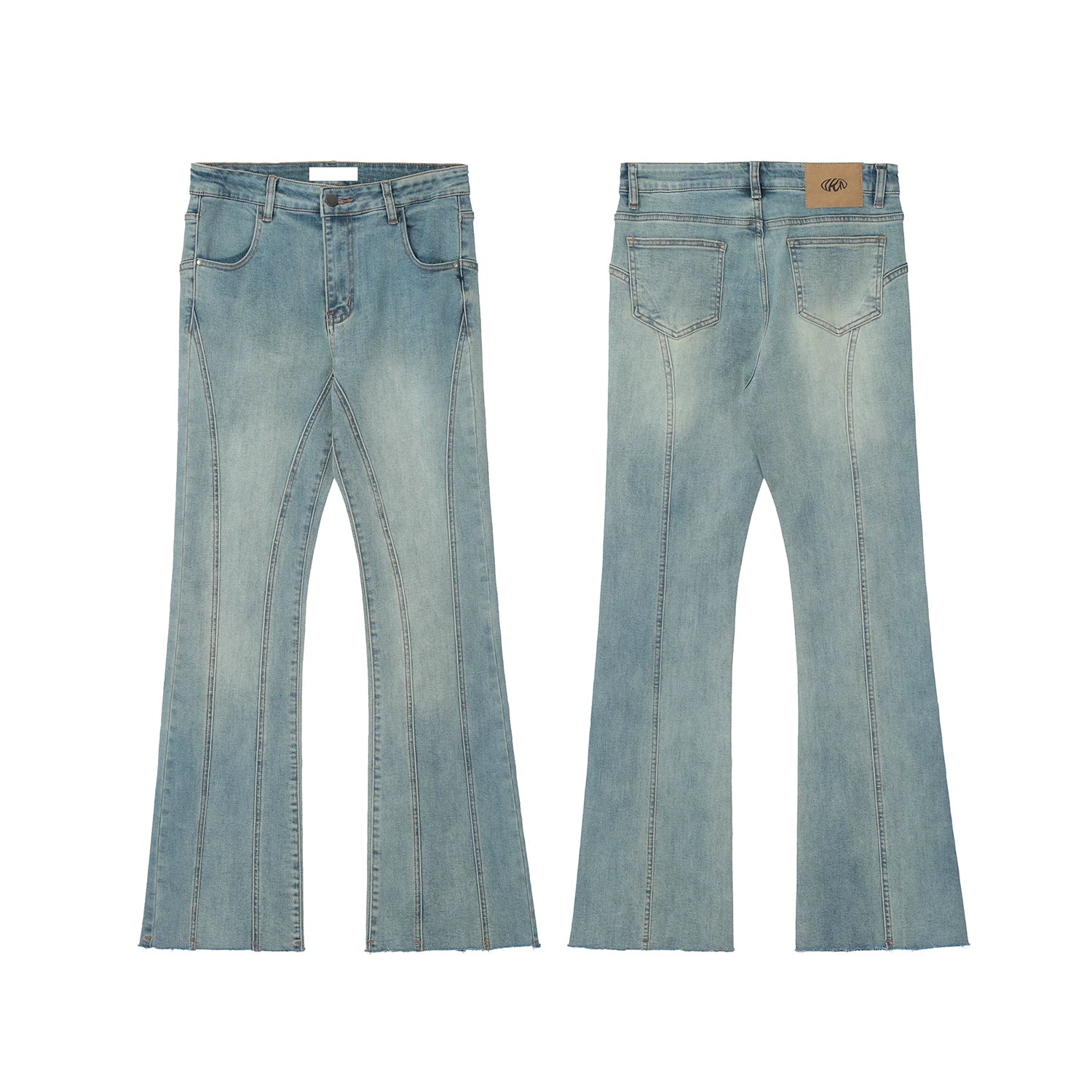 Fade Seam Flare Denim Jeans