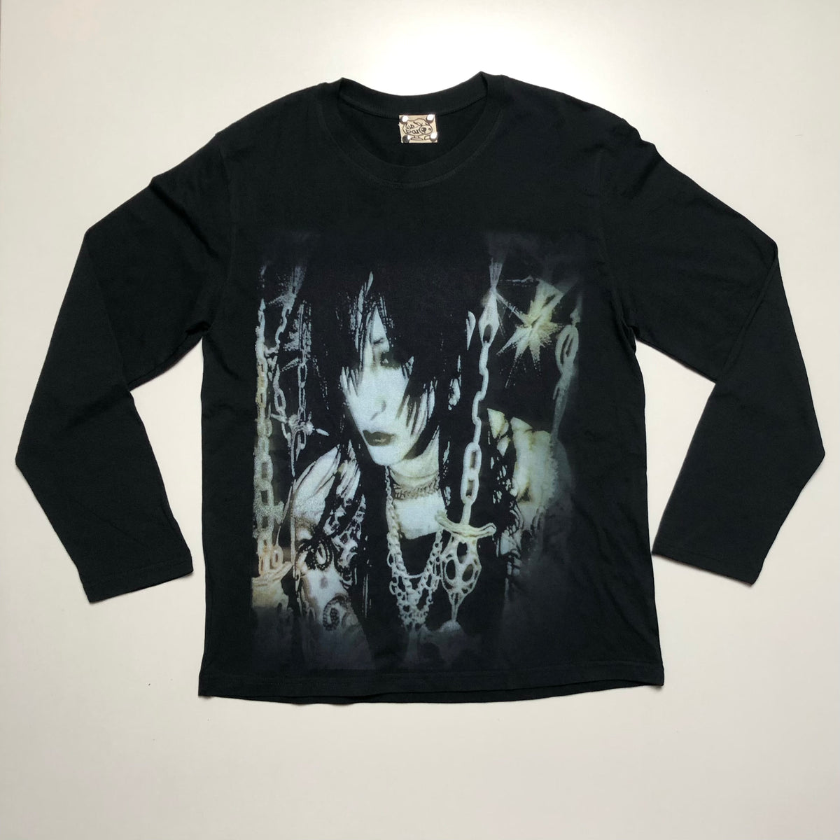 Glam Rock Print Lightweight Long Sleeve T-Shirt