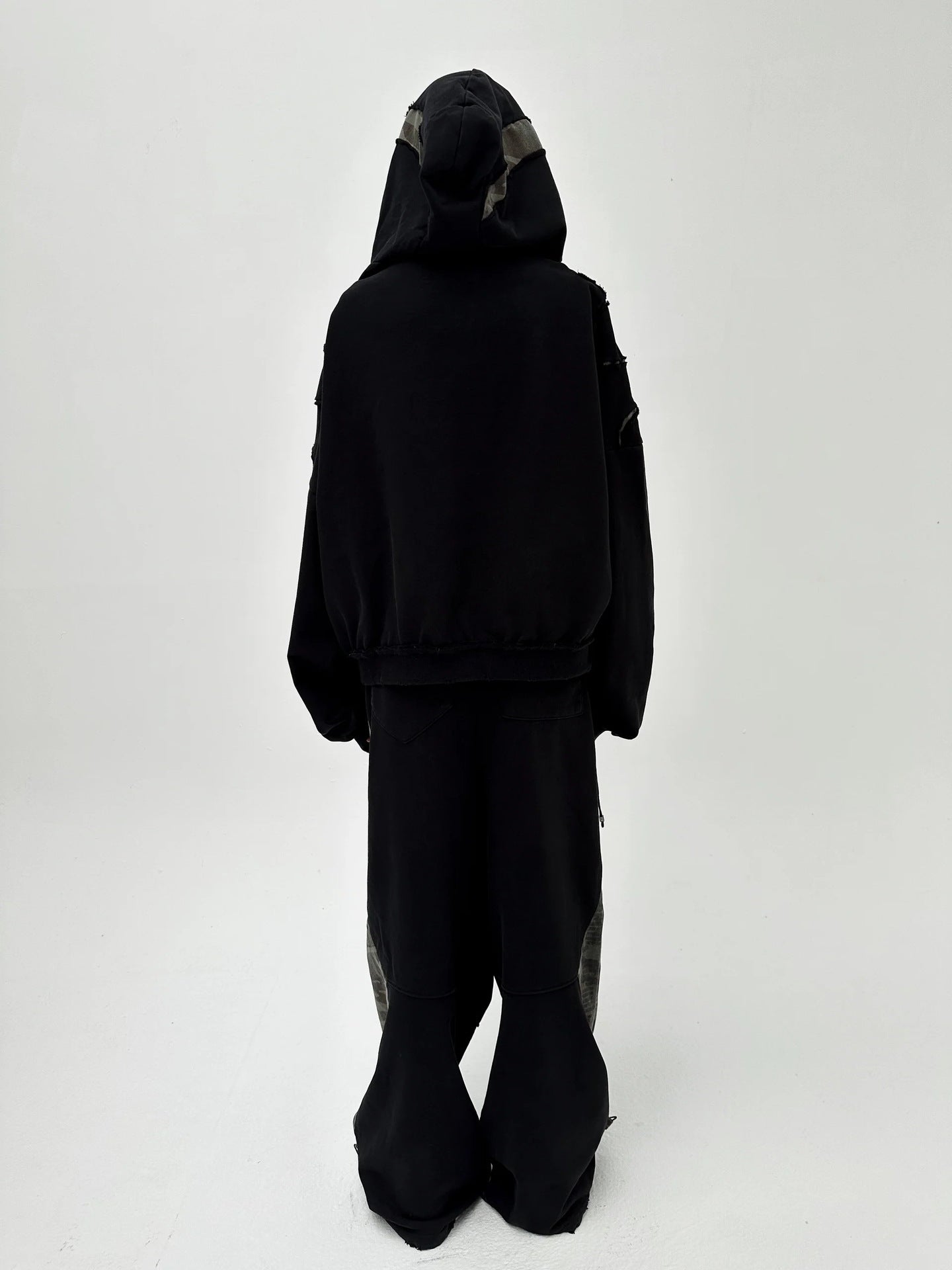 Y2K Drawstring Patch Embroidered Sweatshirt