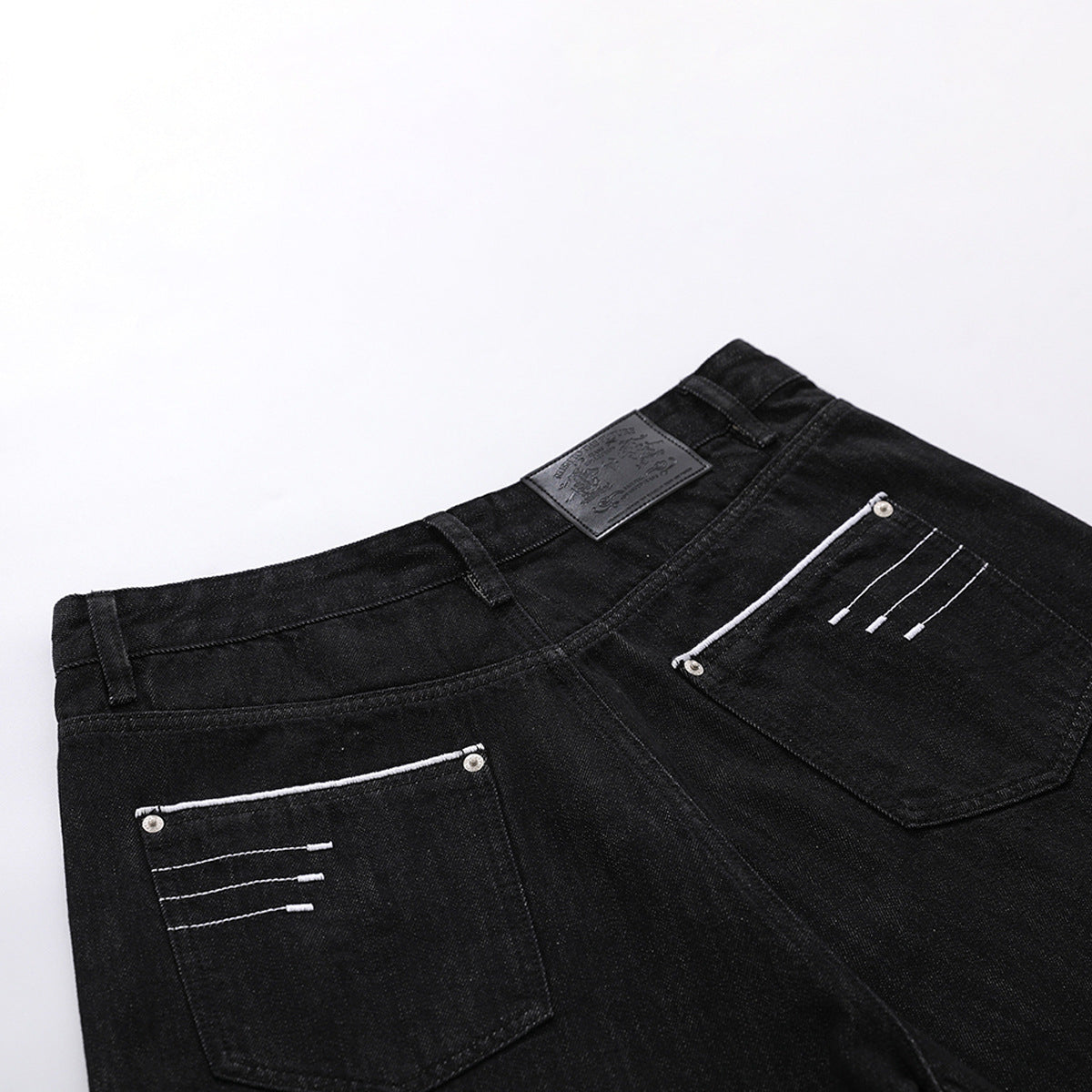 Raw Wash Wide Leg Denim Jort