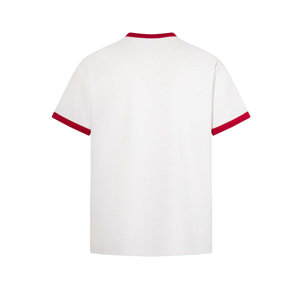 Waffle Graphic Portrait Print Short Sleeve T-Shirt
