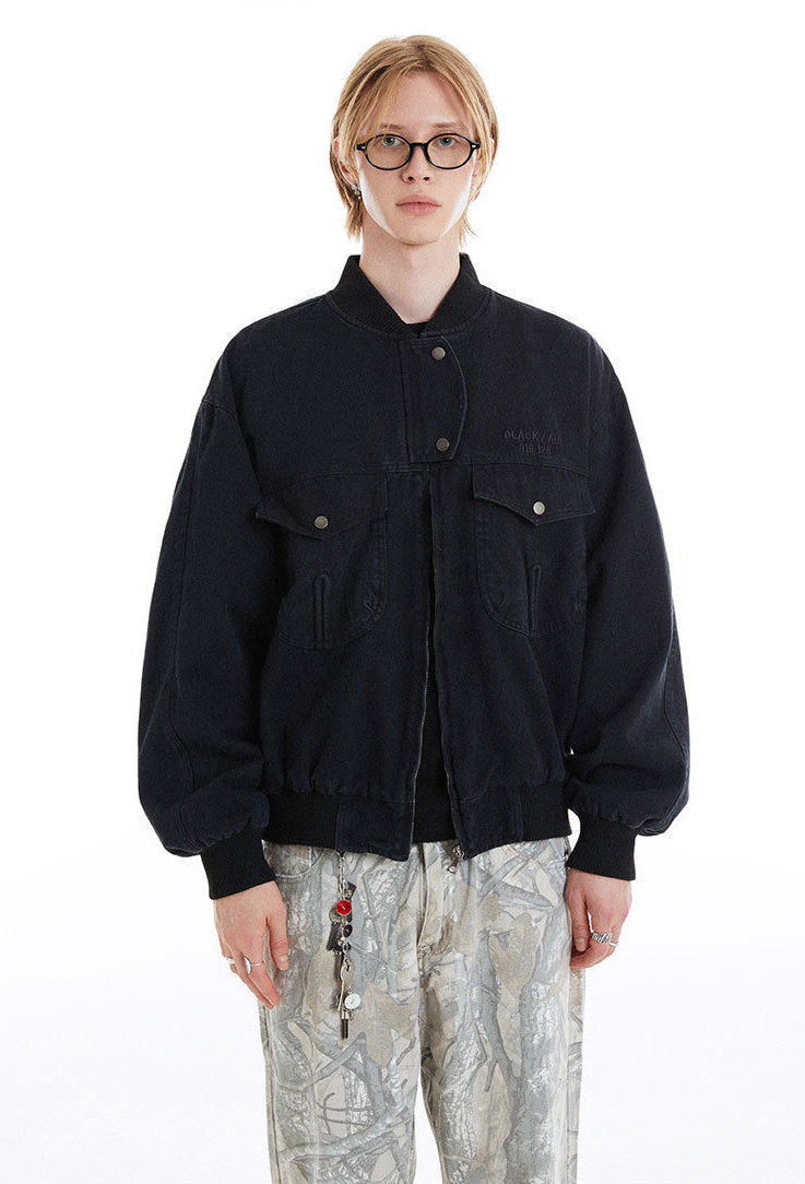 Unisex Twill Cargo Vintage Jacket