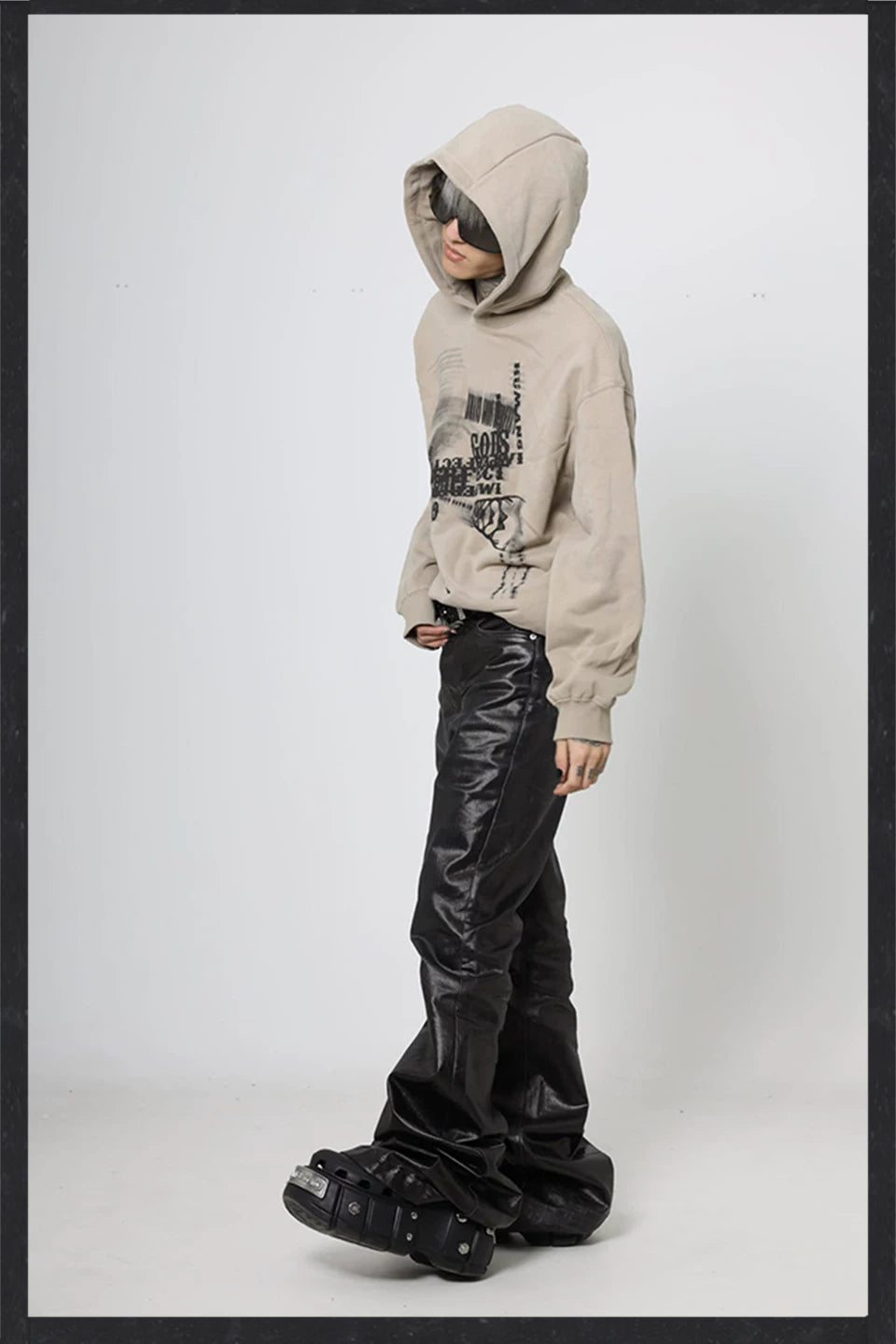 Oversize Pullover Print Hoodie