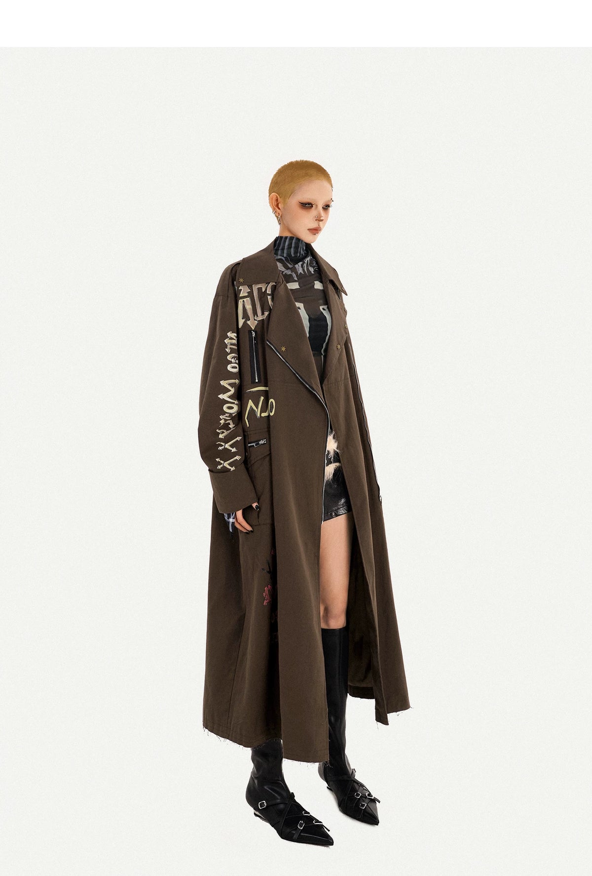 Tailored Lapel Oversize Long Coat