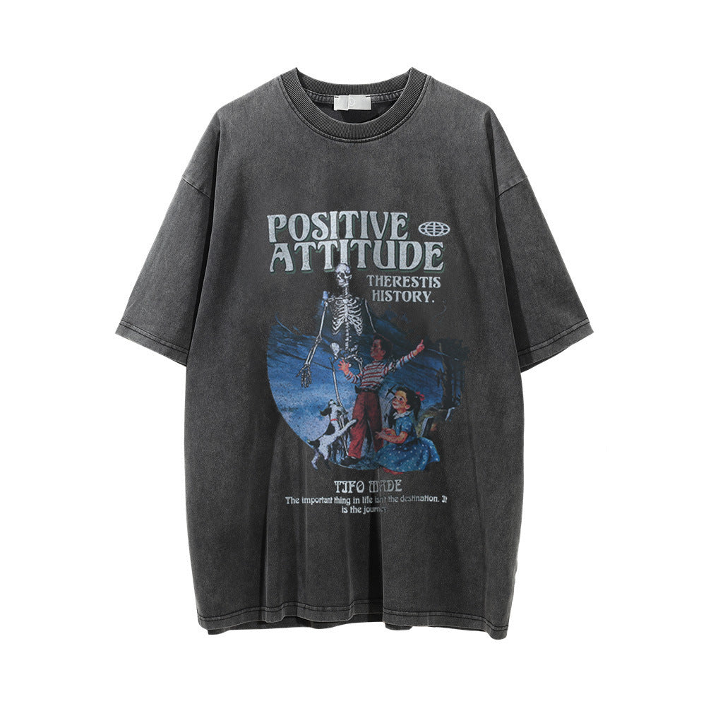 Skull Character Printed T-Shirt