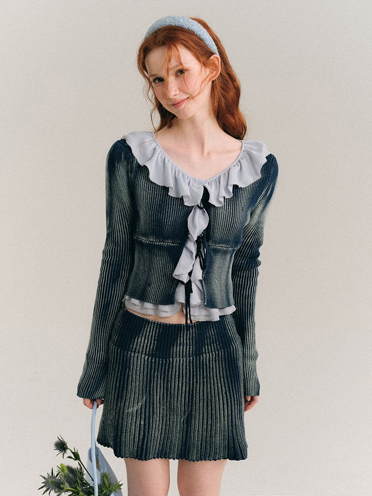 Gray cardigan