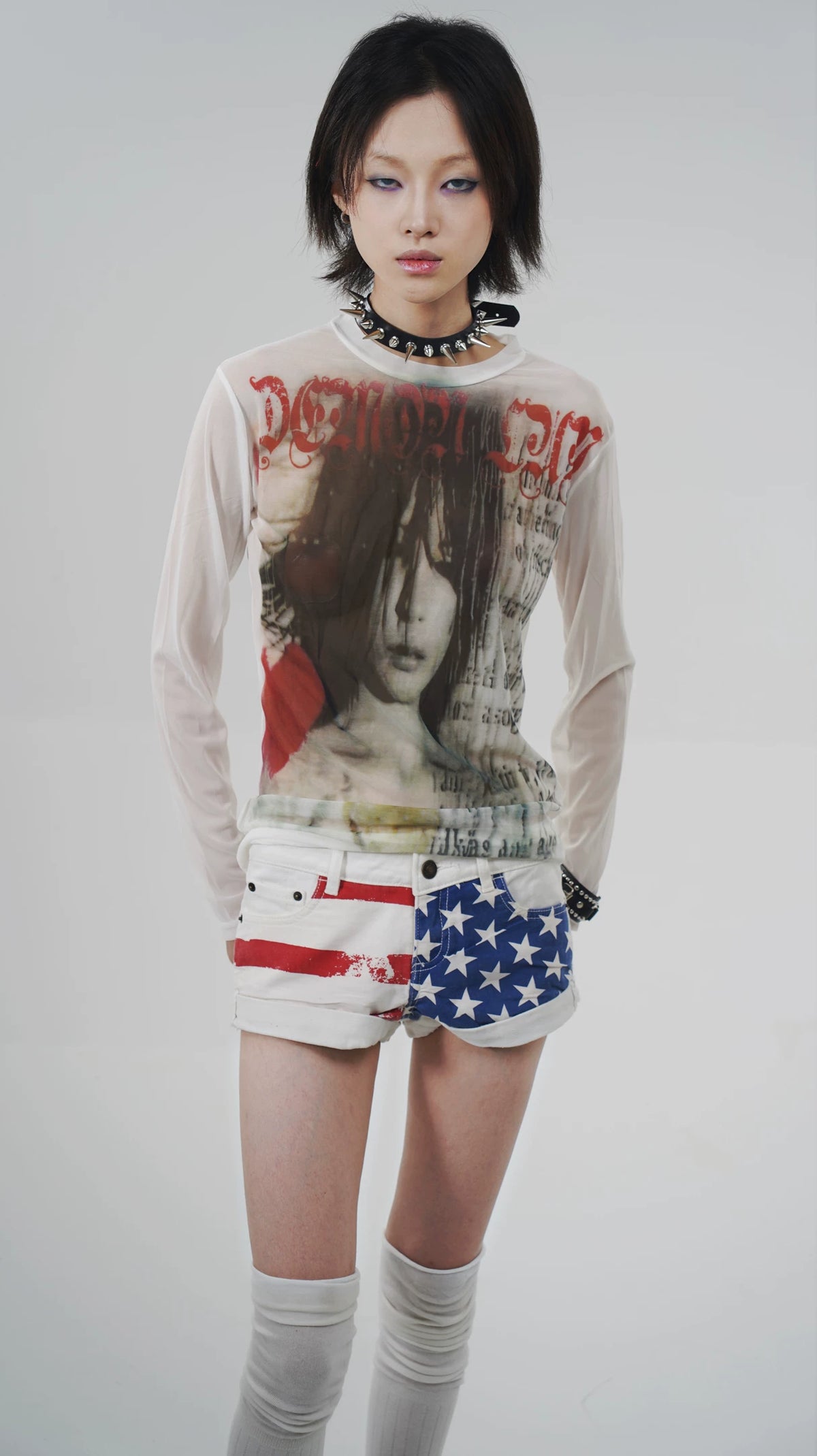 Post-Punk Mesh Long Sleeve T-Shirt