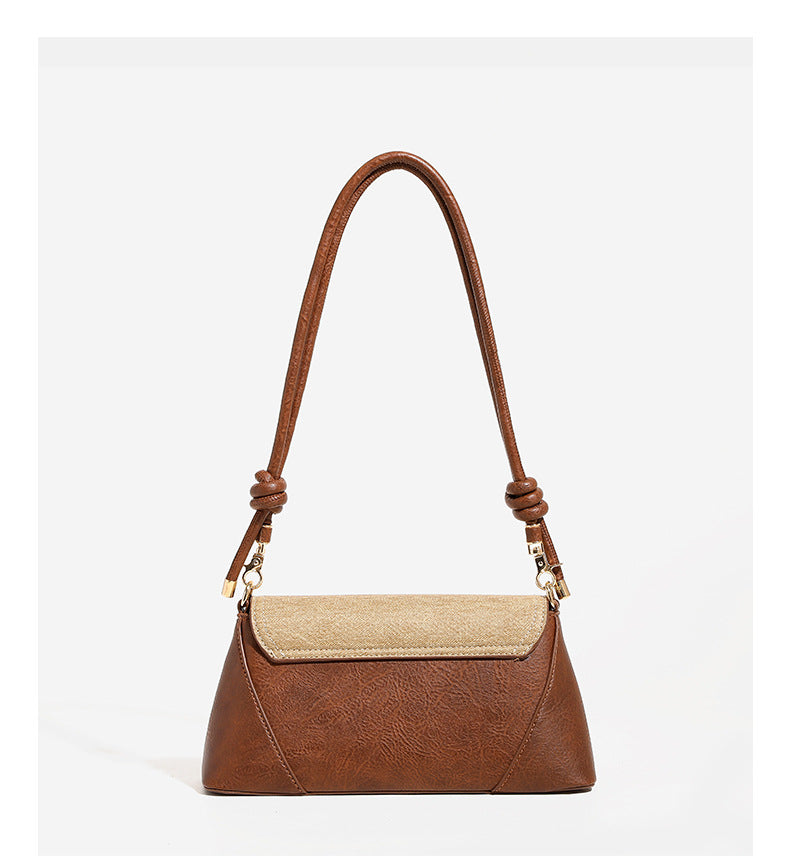 High-End Commuter Baguette Shoulder Bag