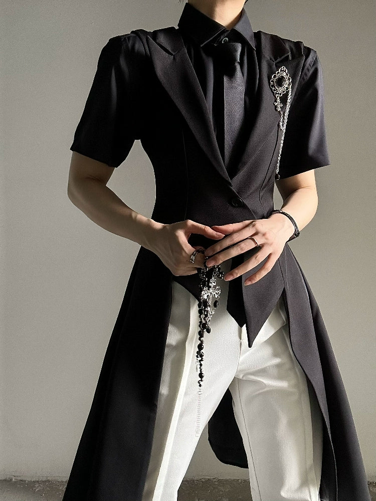 Plain Design Short Sleeve Shirt