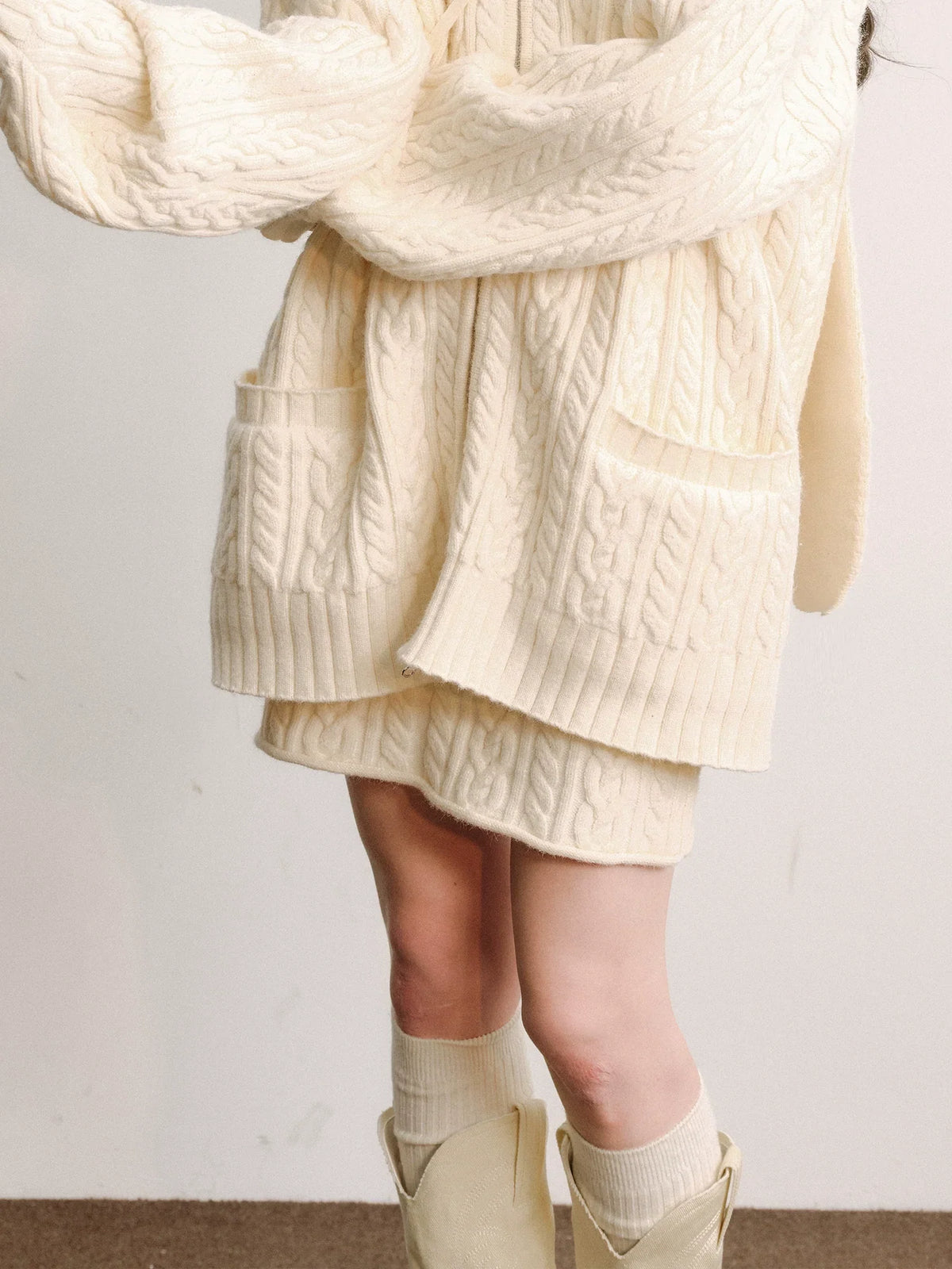 White skirt