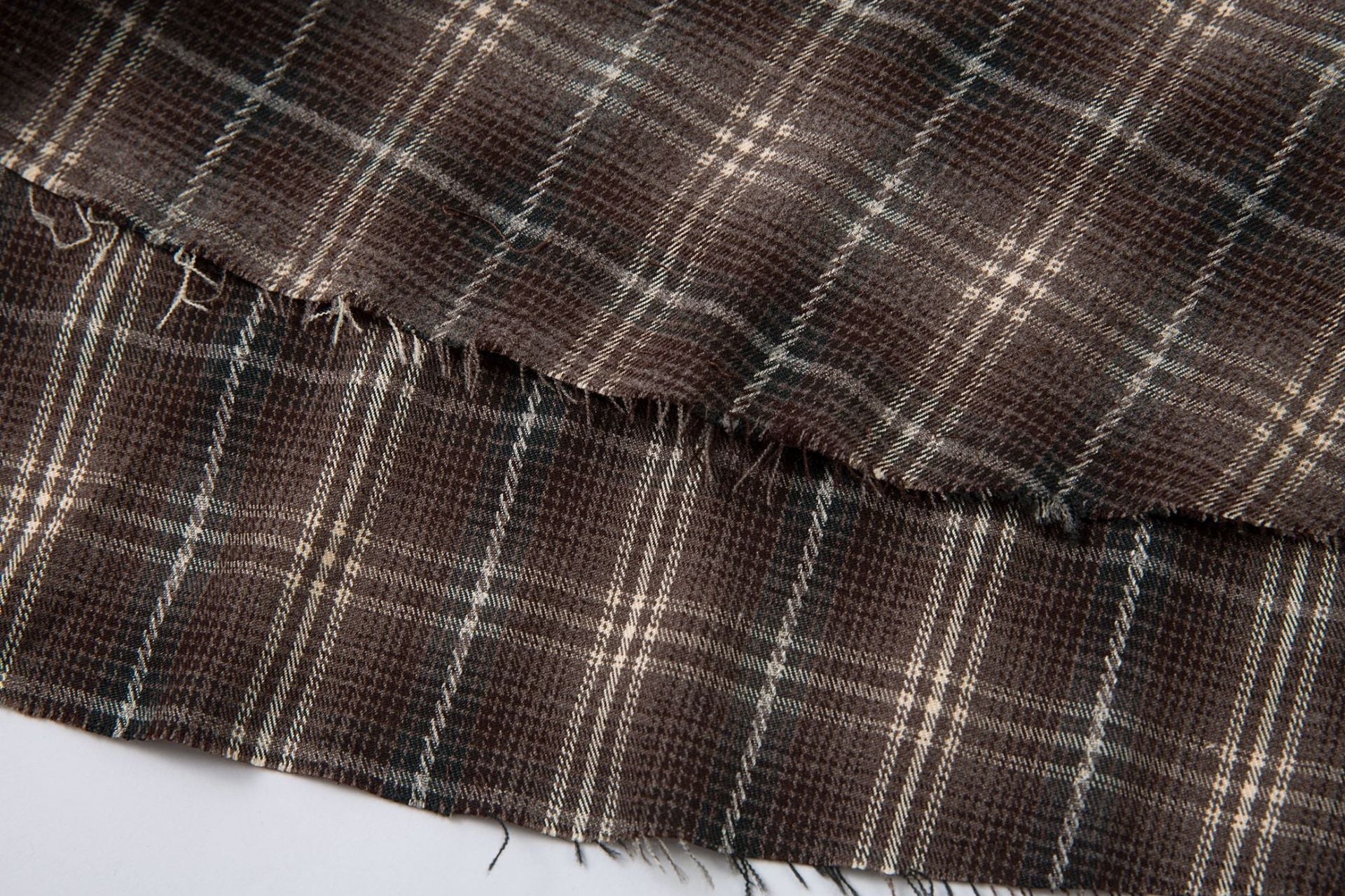 Plaid Letter Embroidery Fake Layered Long Sleeve Shirt