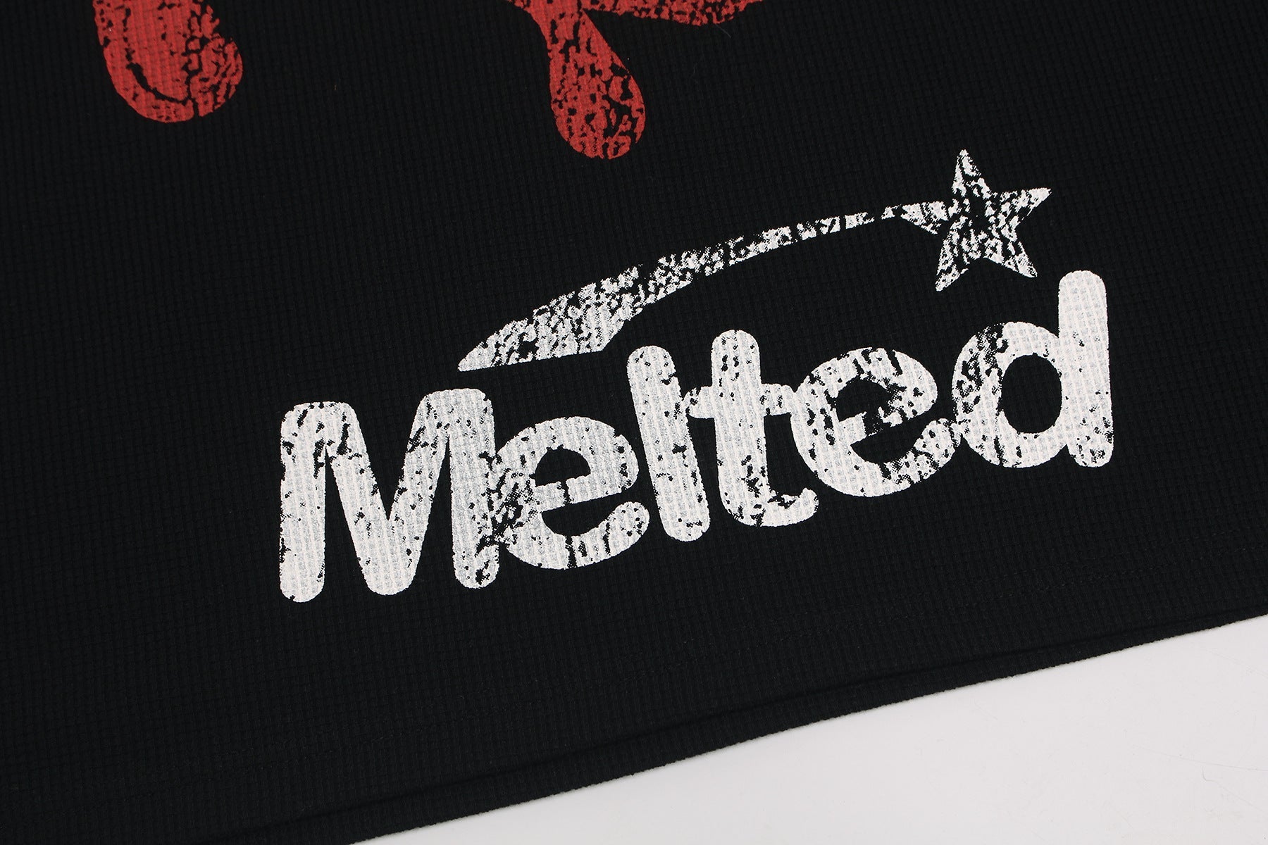 Waffle Graffiti Oversize Short Sleeve T-Shirt