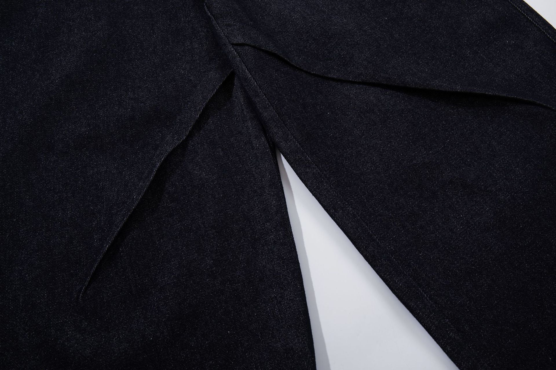 Raw Denim Deconstruction Wide Leg Denim Jeans