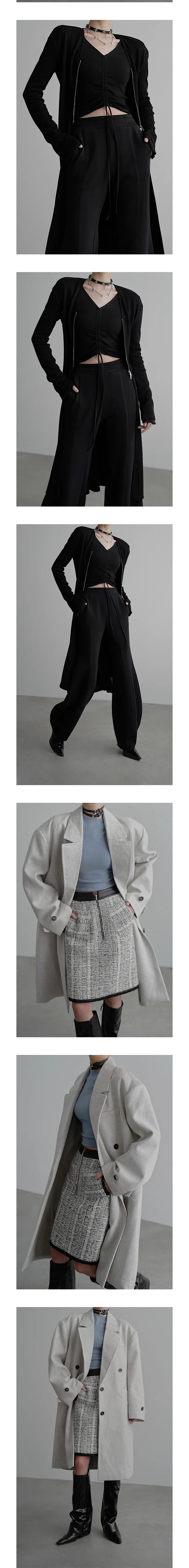Two-Wear Knit Long Sleeve Top