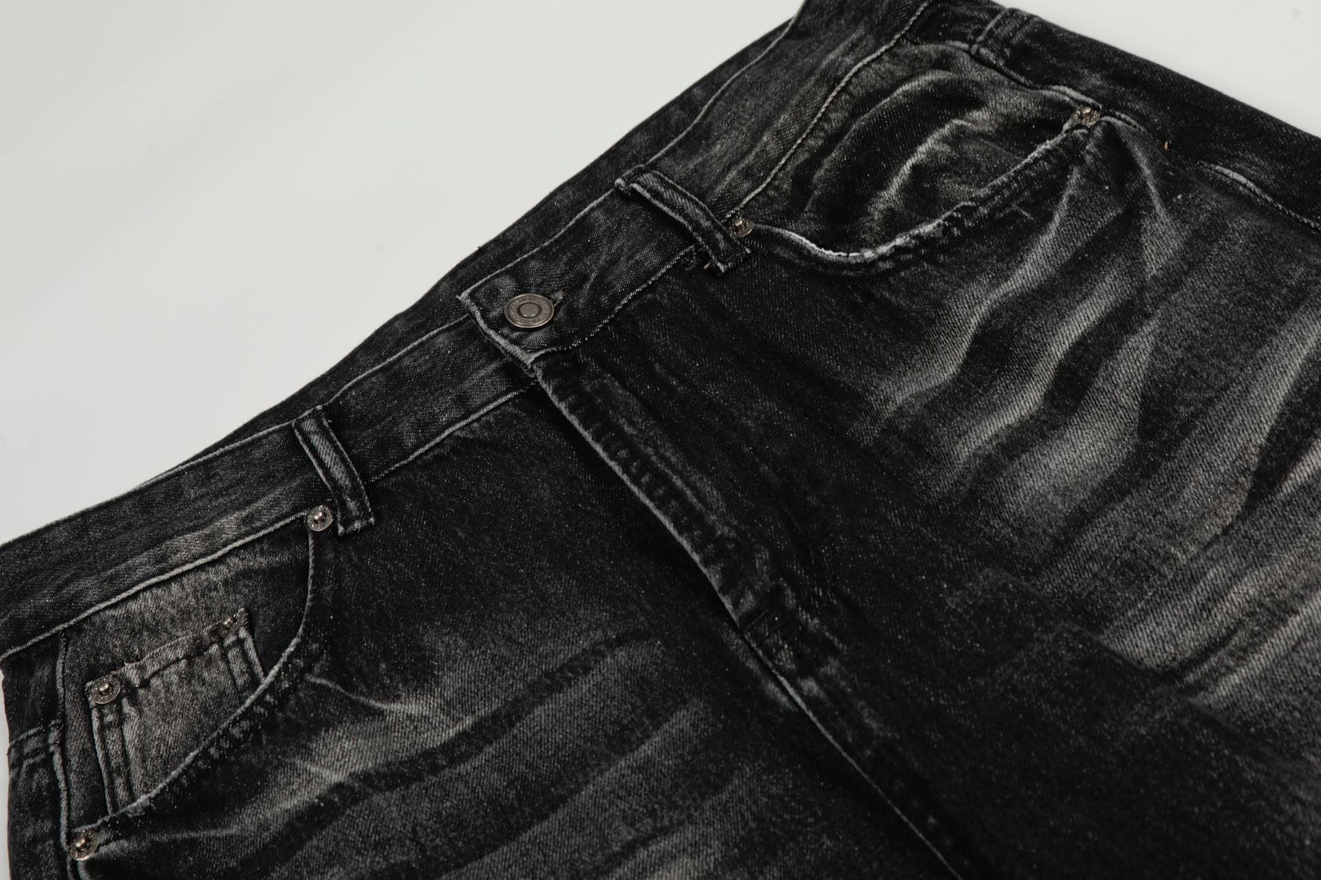 Washed Whiskers Flare Denim Jeans