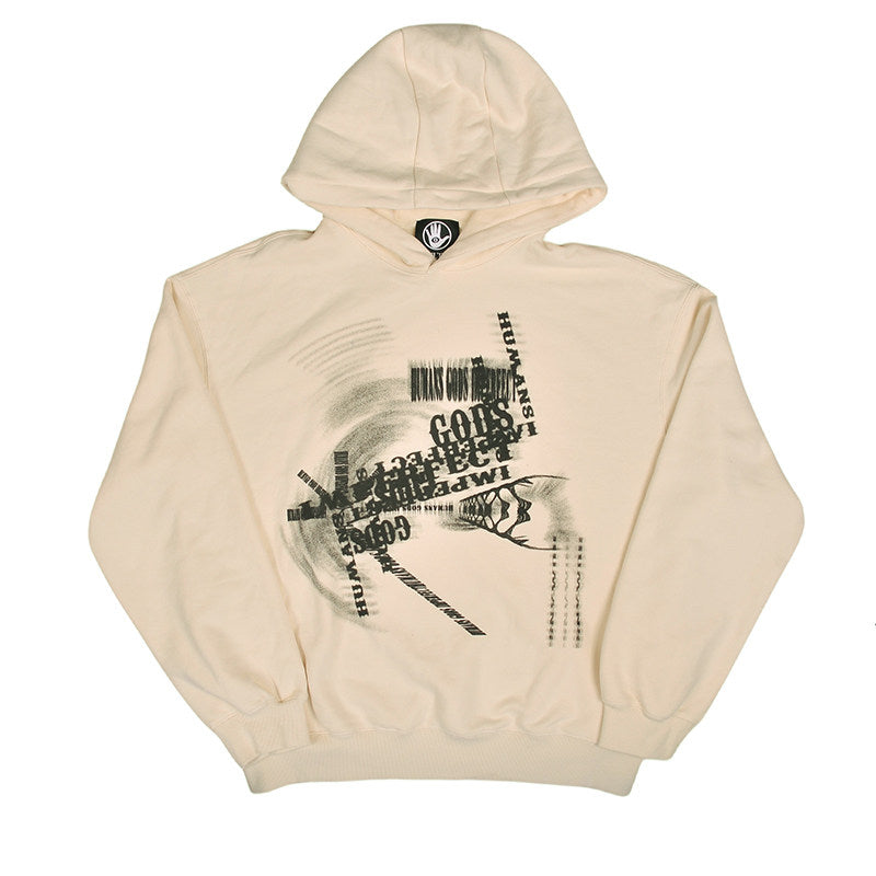 Oversize Pullover Print Hoodie