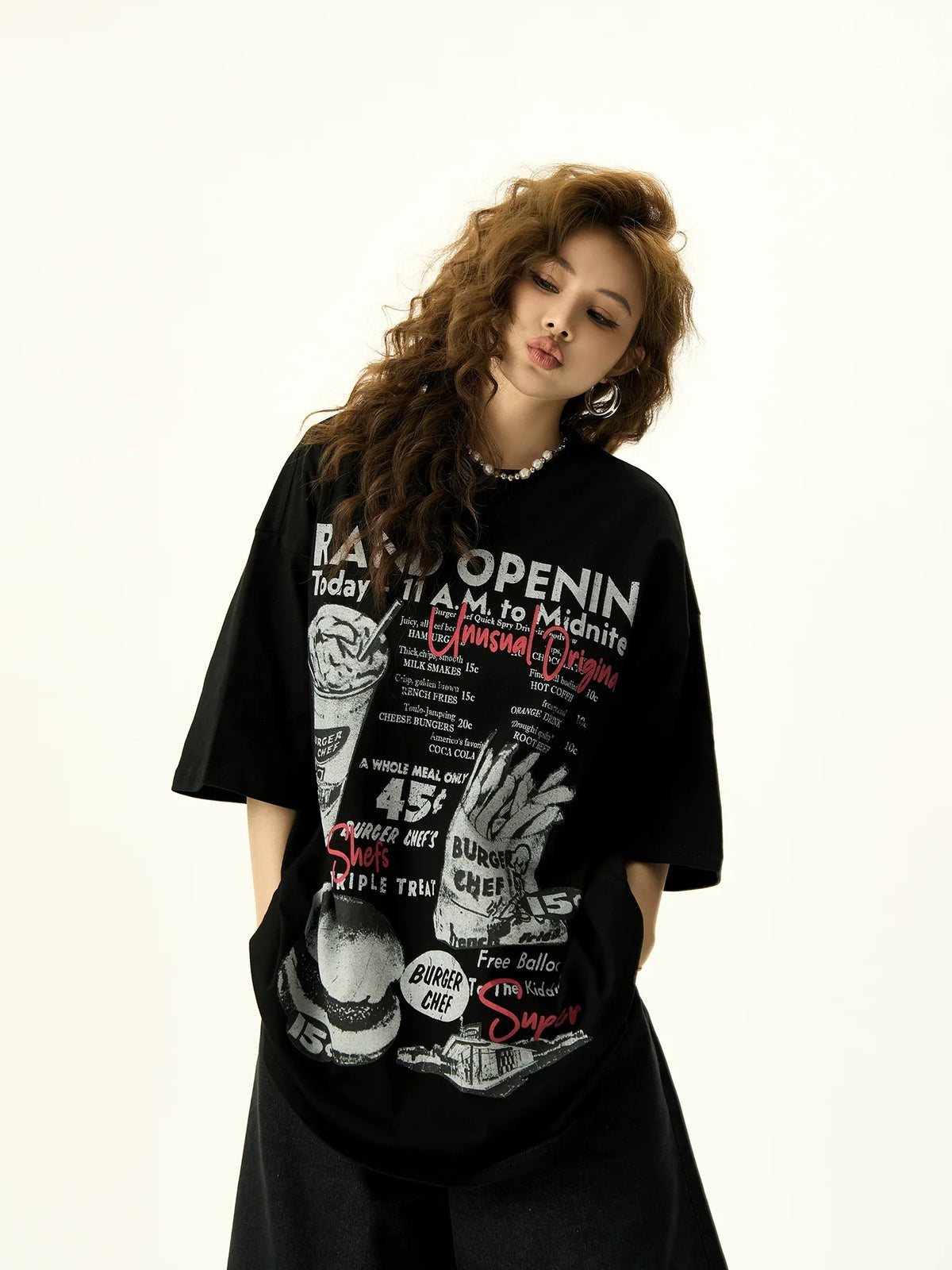 Oversize Print Short Sleeve T-Shirt