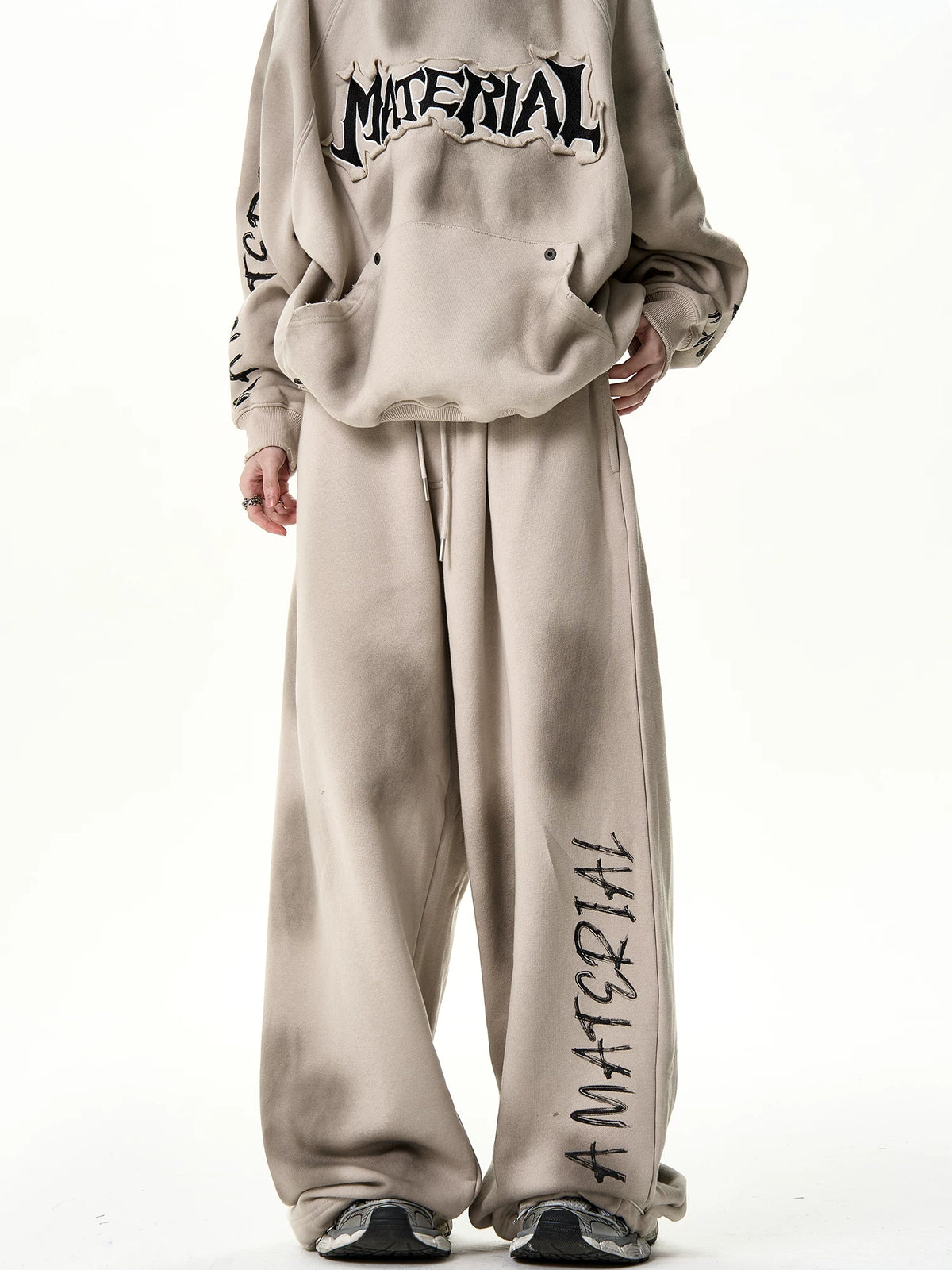 Washed Wide Leg Sweatpants