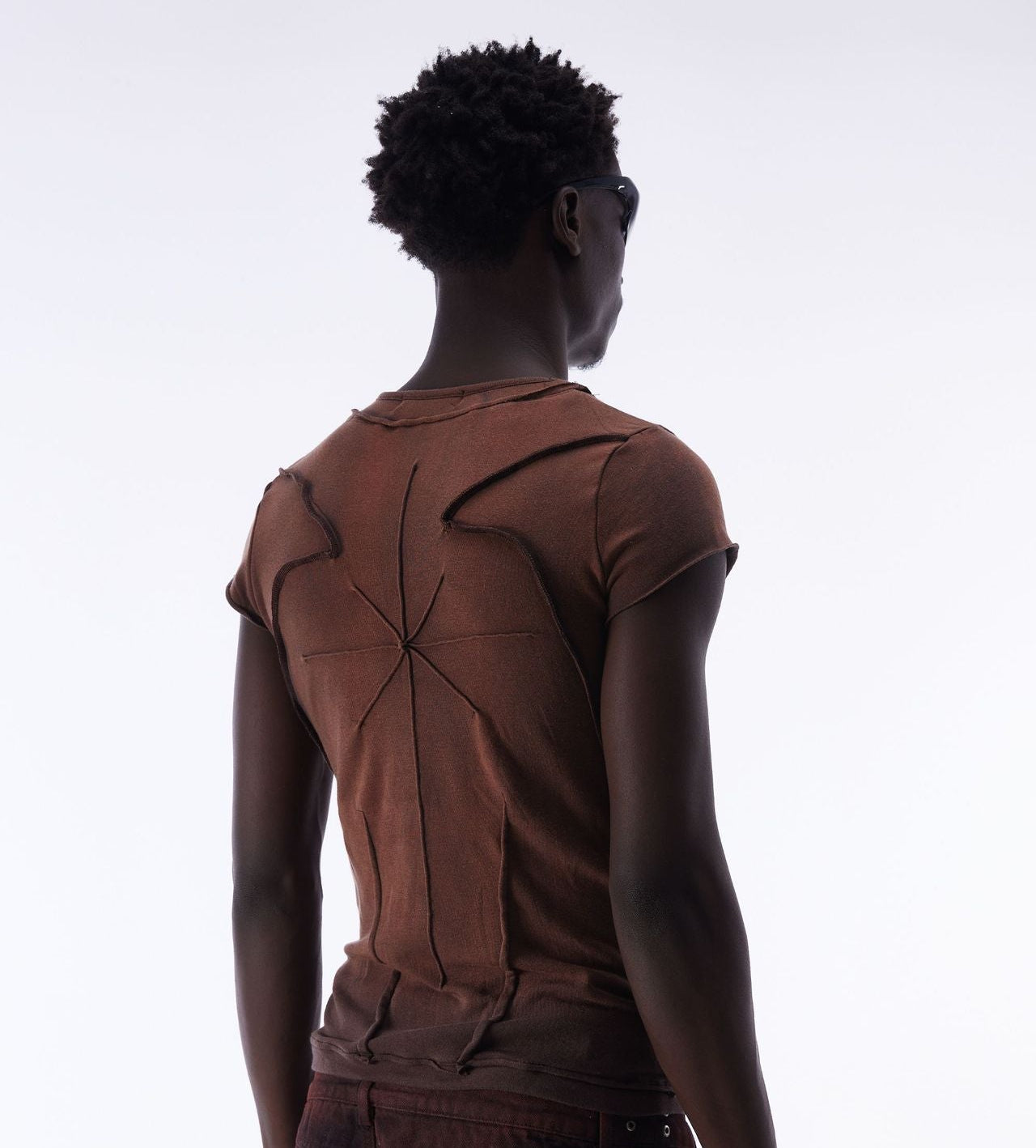 Washed Deconstruction Layered Short Sleeve T-Shirt