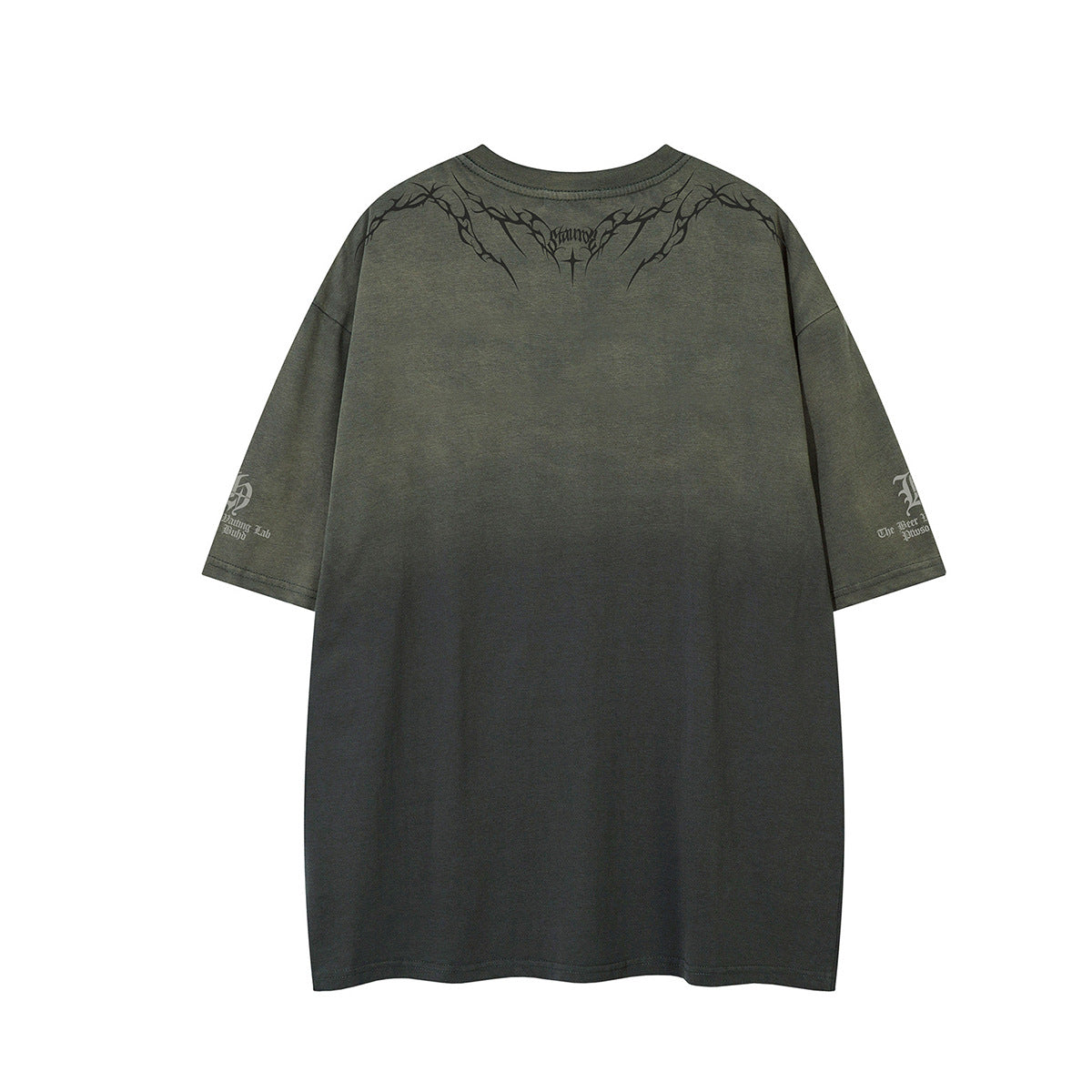 Gradient Thorn Print Short Sleeve T-Shirt