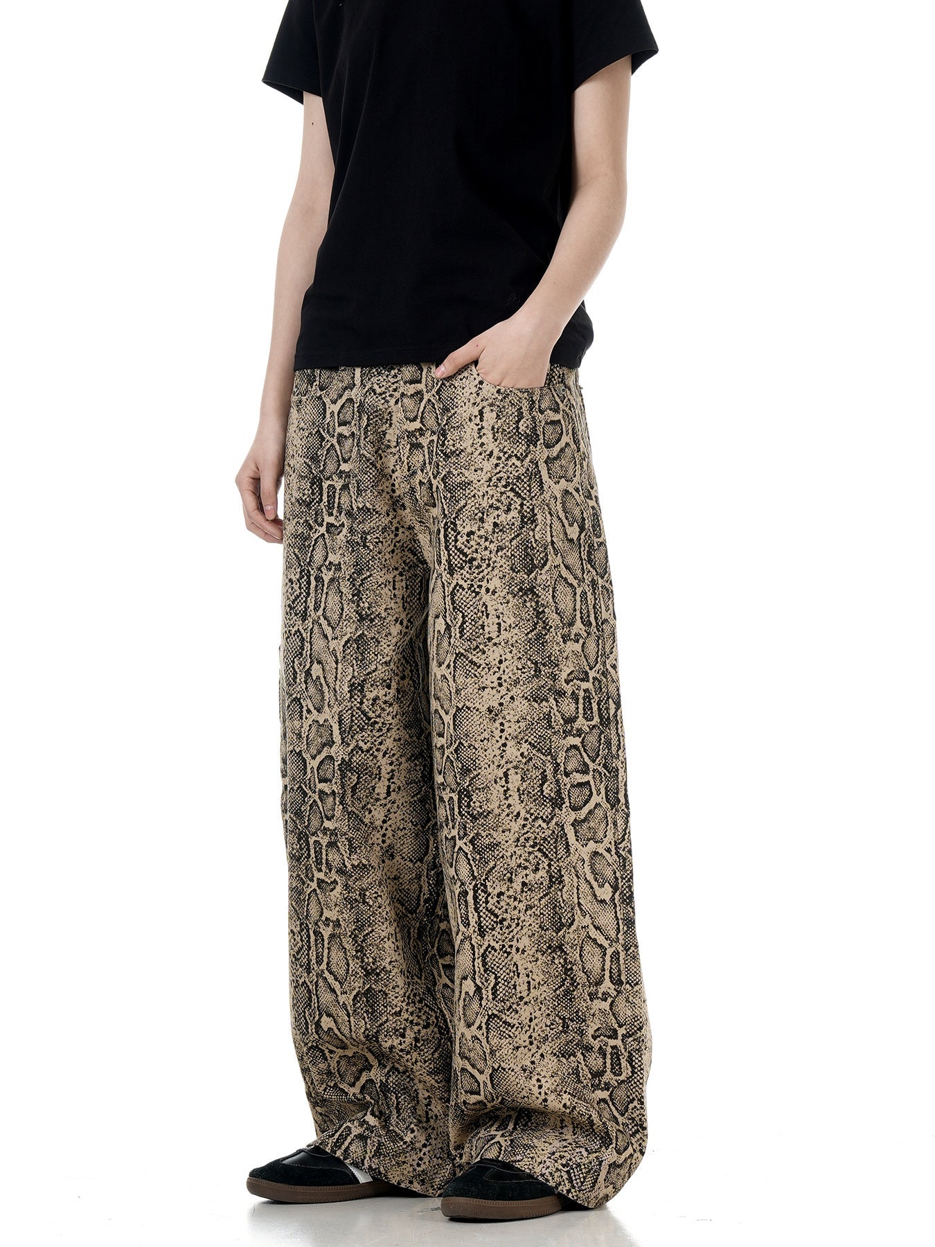 Python Pattern Digital Print Pants