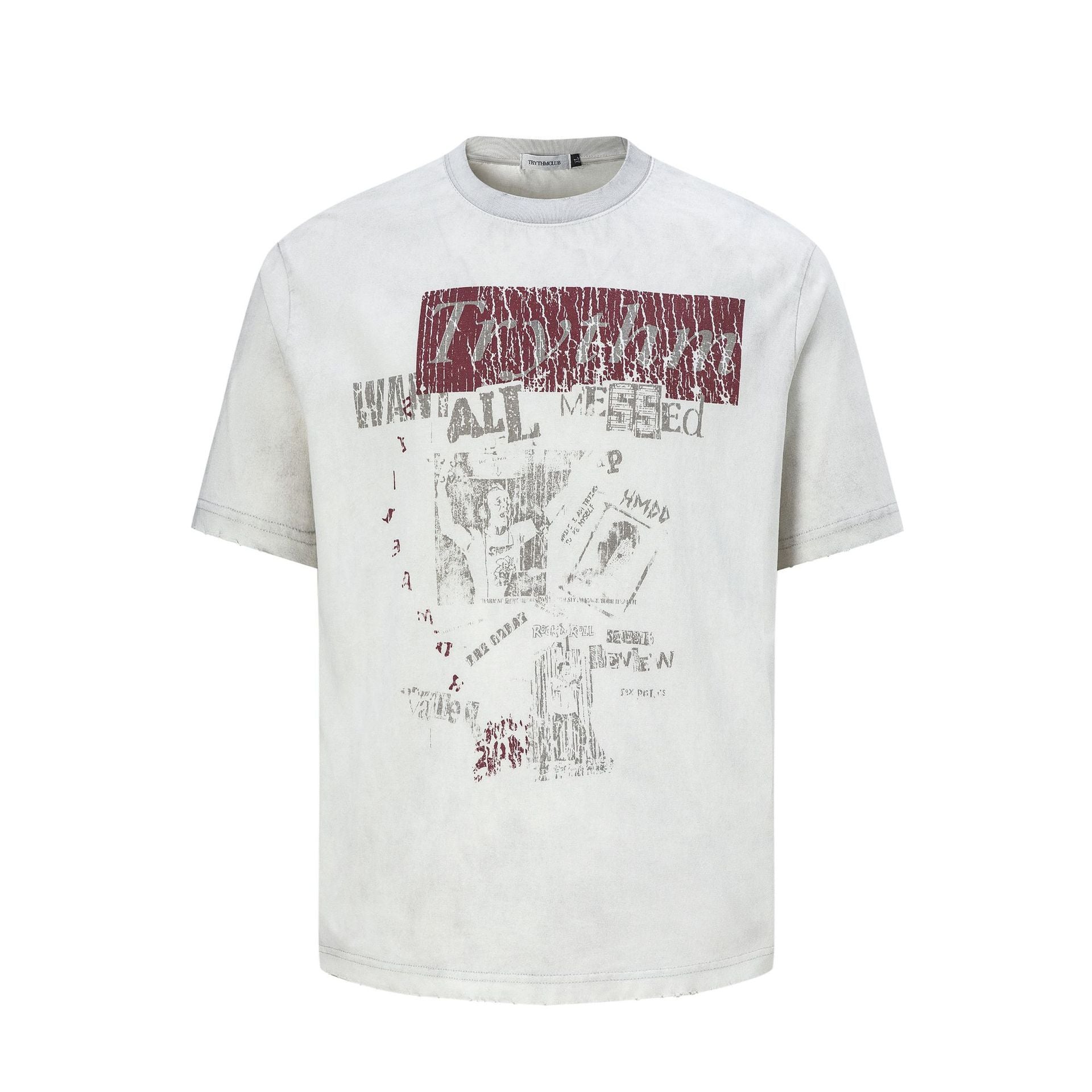 Abstract Graphic Design Short Sleeve T-Shirt