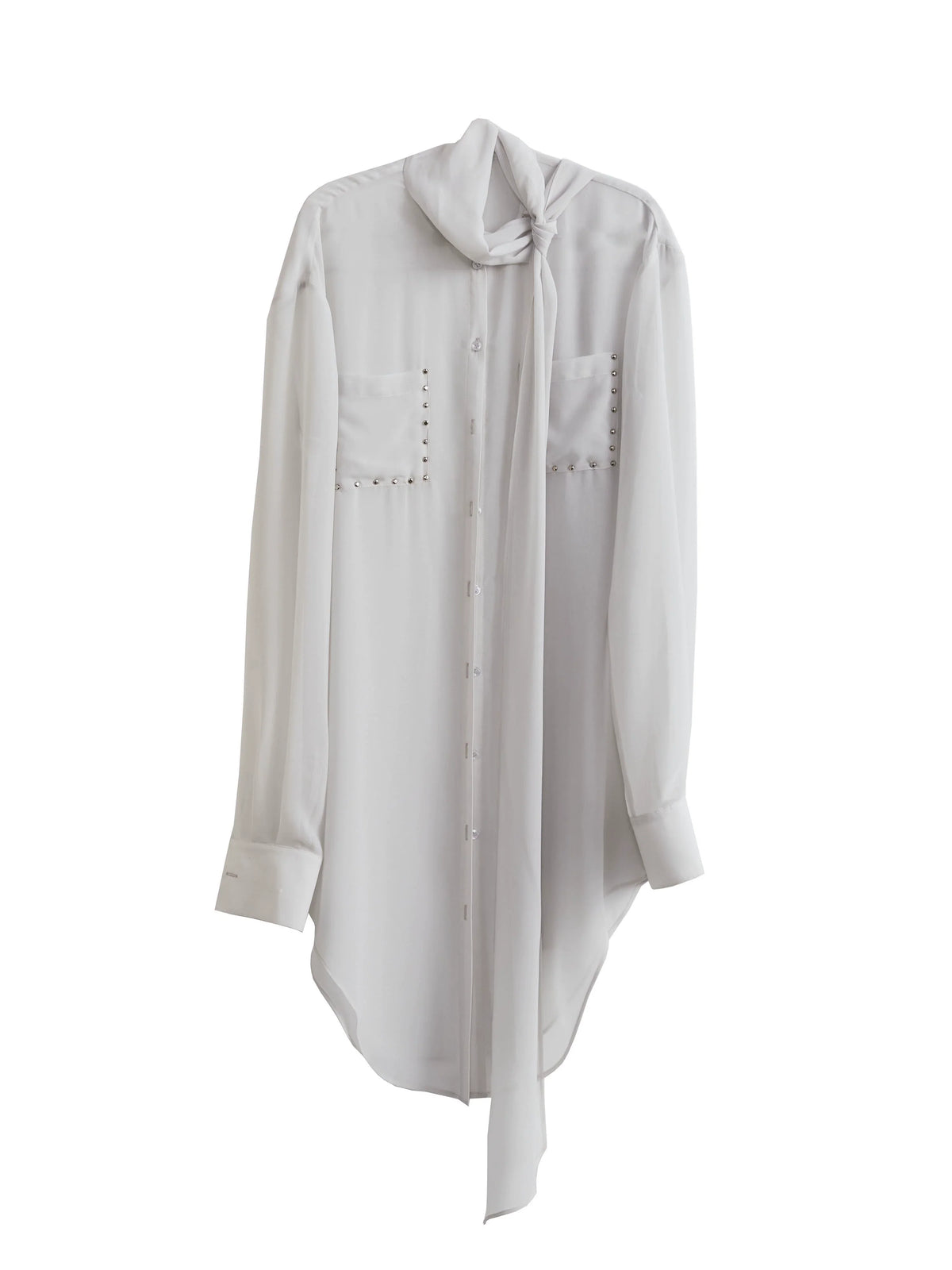 See-Through Long Blouse With Long Strap