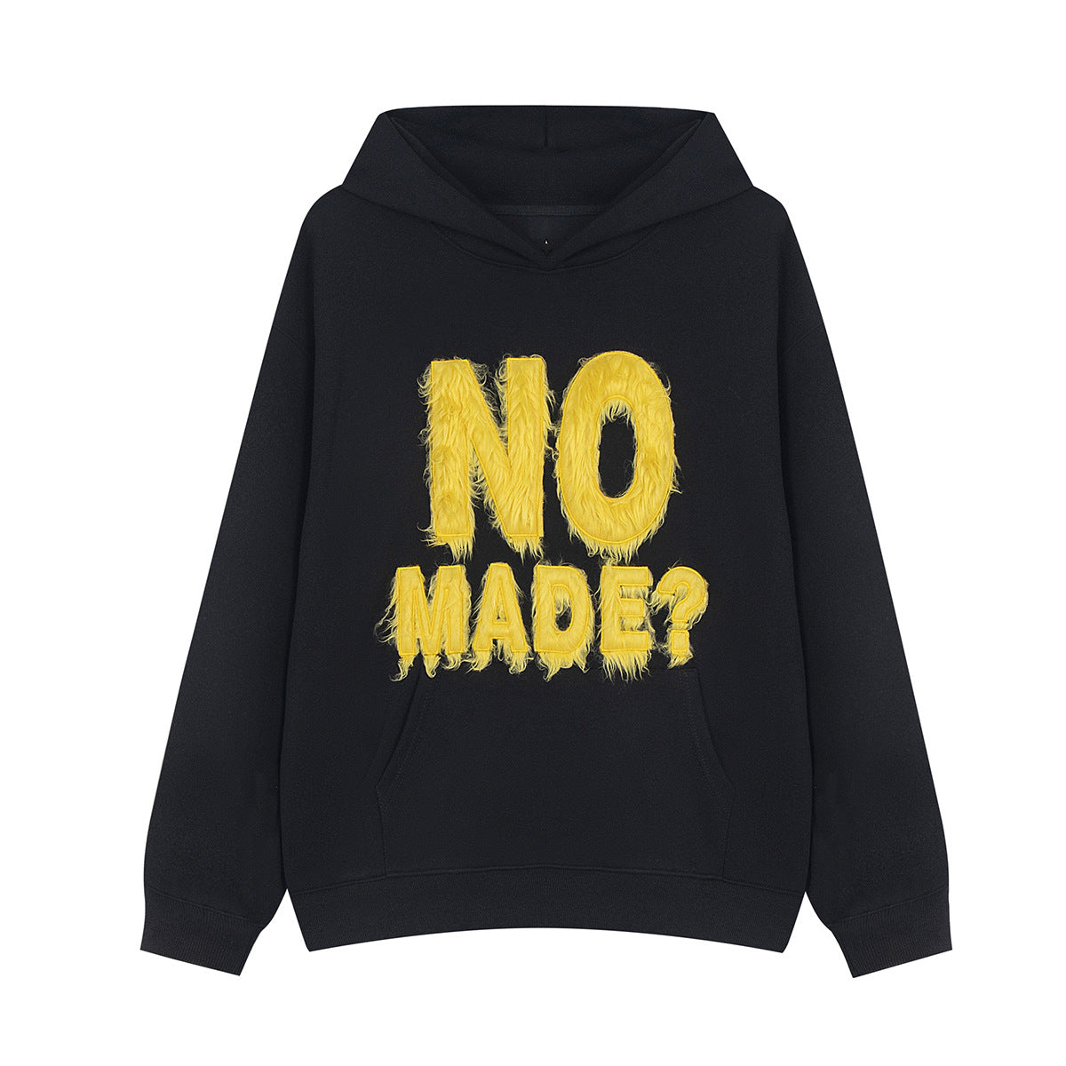 NO MADE Fur Patchwork hoodie