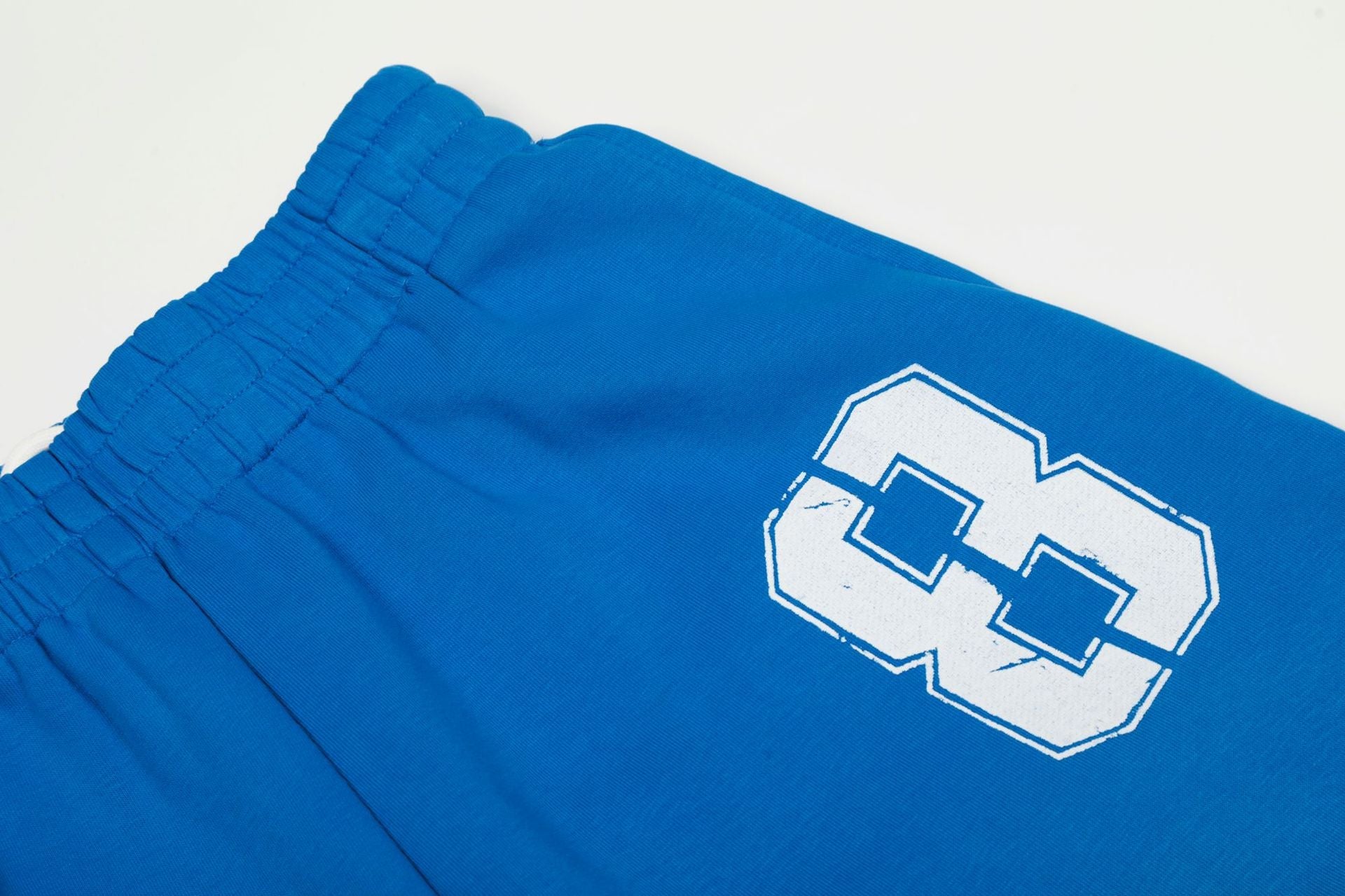 Letter Print Deconstruction Wide Leg Barrel Sweatpants