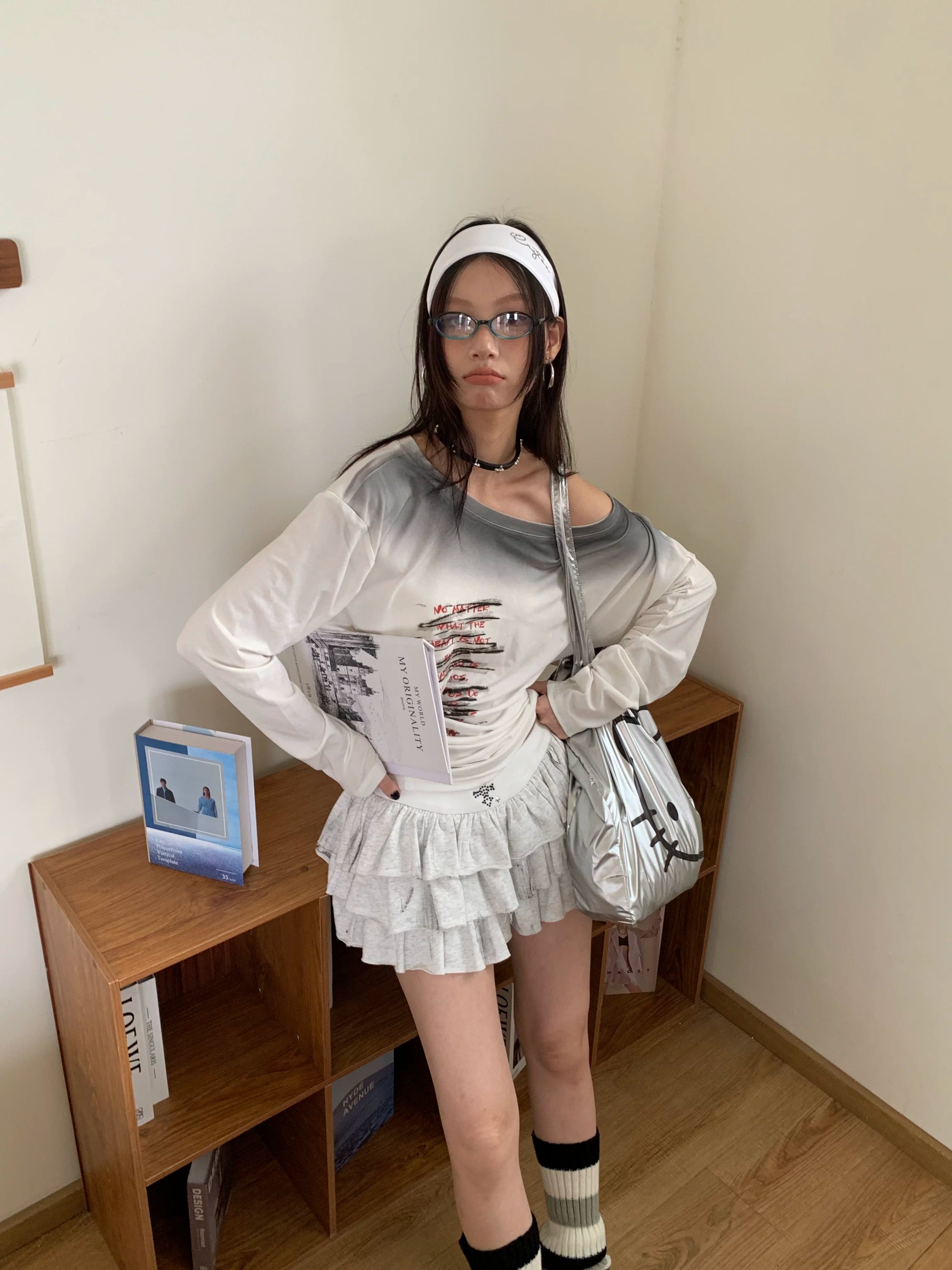Tiered Ruffle Short Skirt